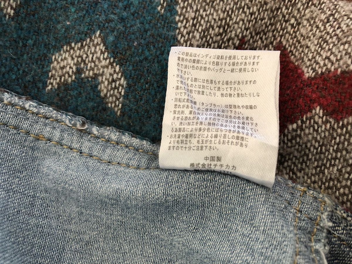 Vintage Japan Brand Titicaca Patchwork Hybrid Navajo Denim Shirt Size US M / EU 48-50 / 2 - 17 Thumbnail
