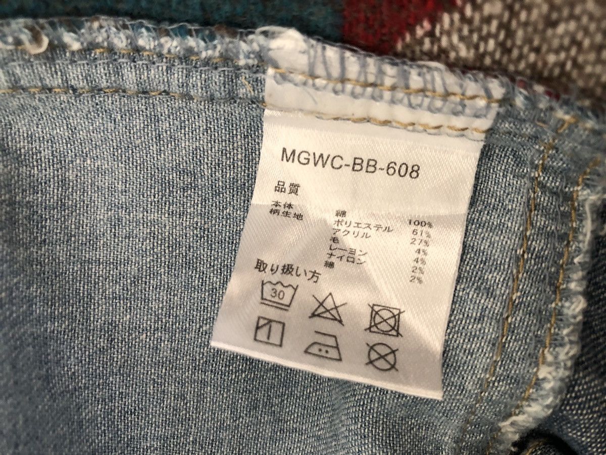 Vintage Japan Brand Titicaca Patchwork Hybrid Navajo Denim Shirt Size US M / EU 48-50 / 2 - 16 Thumbnail
