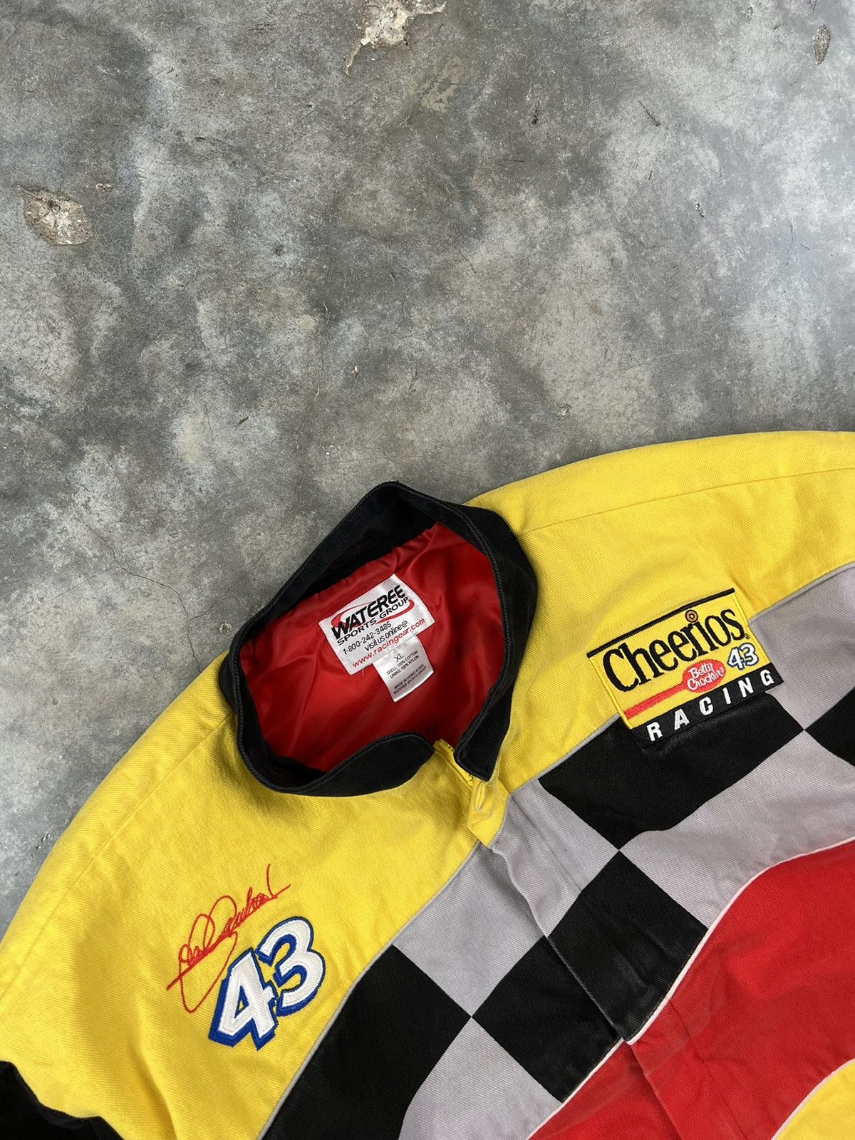 NASCAR Vintage Nasar Cheerios Racing Heavy Race Jacket Sz. XL Size US XL / EU 56 / 4 - 5 Thumbnail