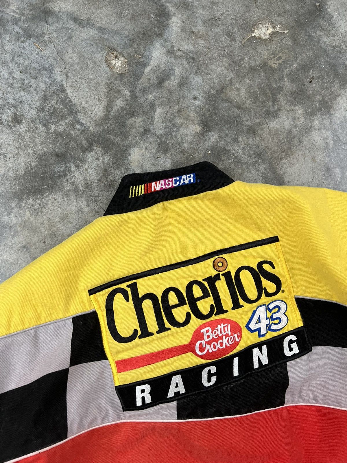 NASCAR Vintage Nasar Cheerios Racing Heavy Race Jacket Sz. XL Size US XL / EU 56 / 4 - 3 Thumbnail