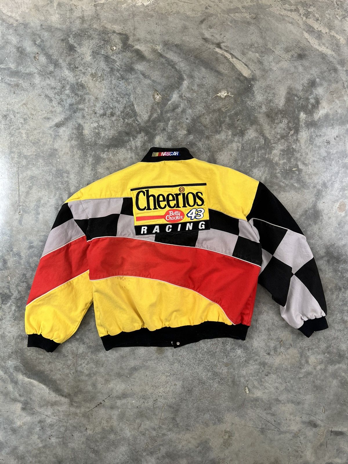 NASCAR Vintage Nasar Cheerios Racing Heavy Race Jacket Sz. XL Size US XL / EU 56 / 4 - 1 Thumbnail