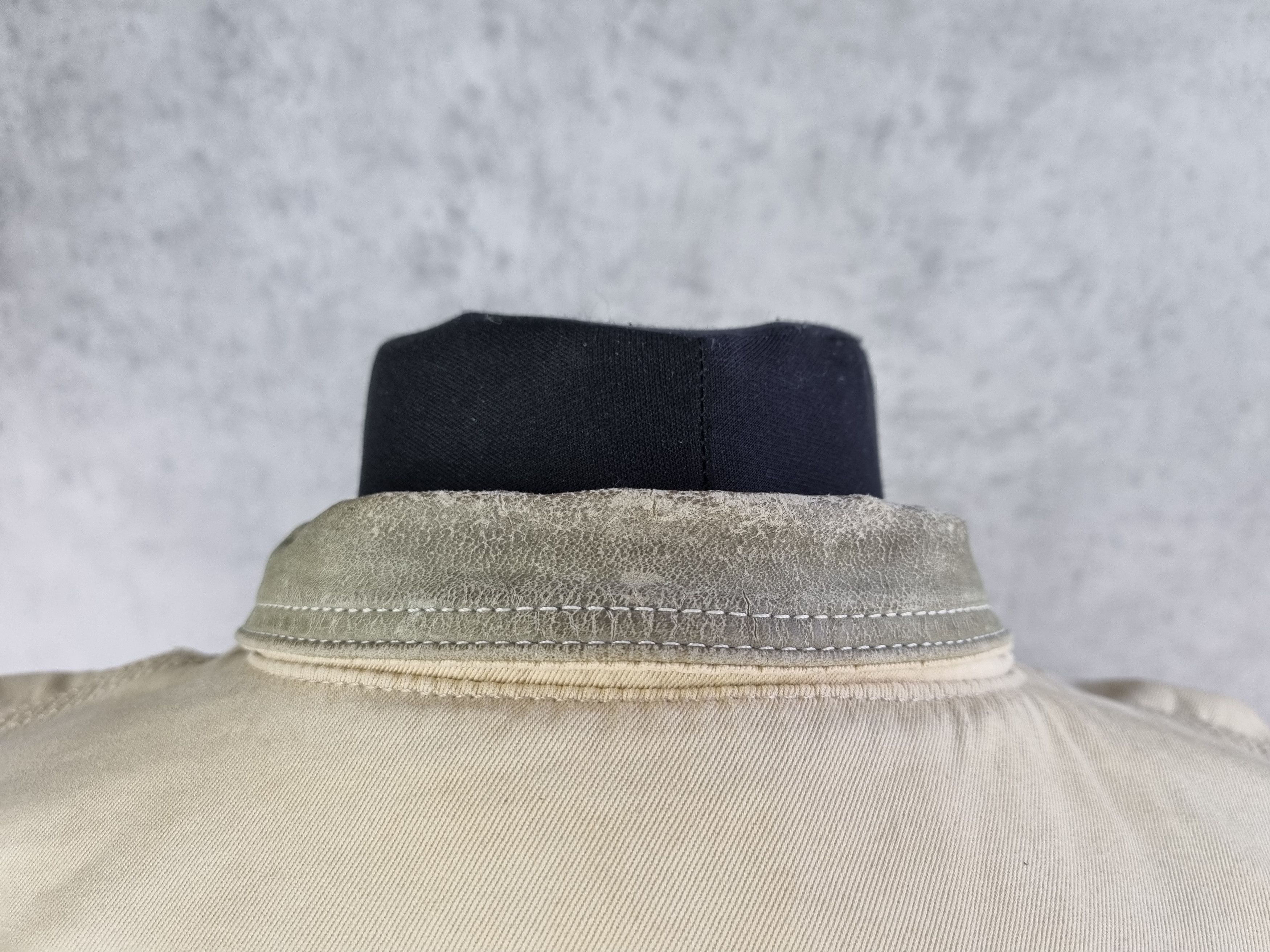 Diesel 90s DIESEL Industry Leather Collar Denim Trucker Jacket Size US L / EU 52-54 / 3 - 15 Thumbnail