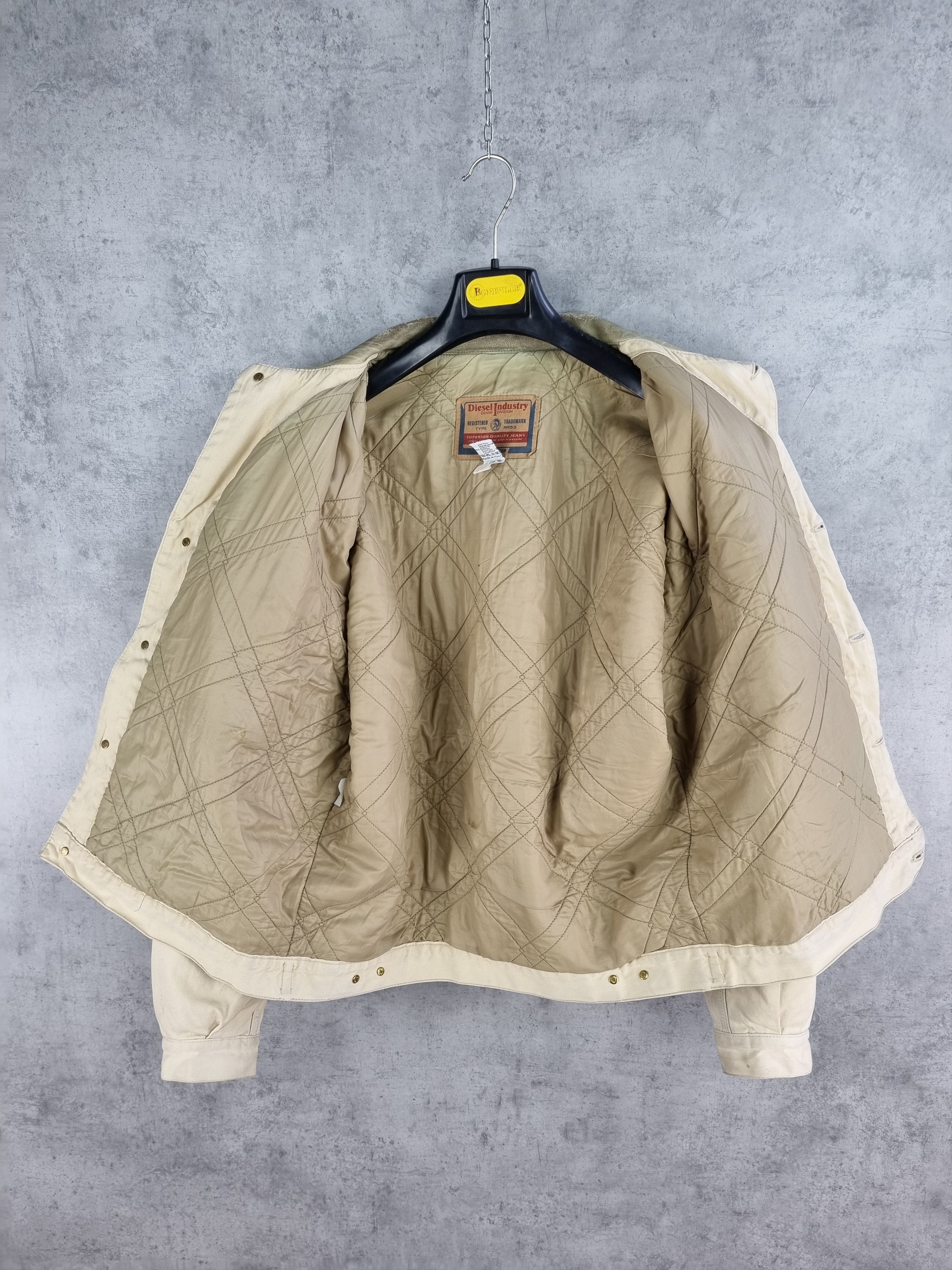 Diesel 90s DIESEL Industry Leather Collar Denim Trucker Jacket Size US L / EU 52-54 / 3 - 7 Thumbnail