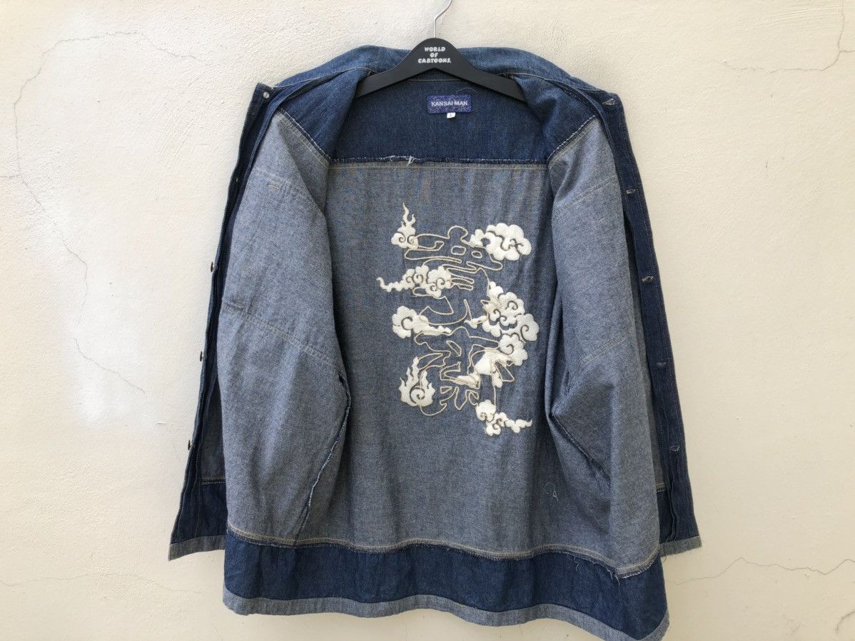 Kansai Yamamoto Vintage Kansai Man Embroidery Denim Shirt Size US L / EU 52-54 / 3 - 17 Thumbnail