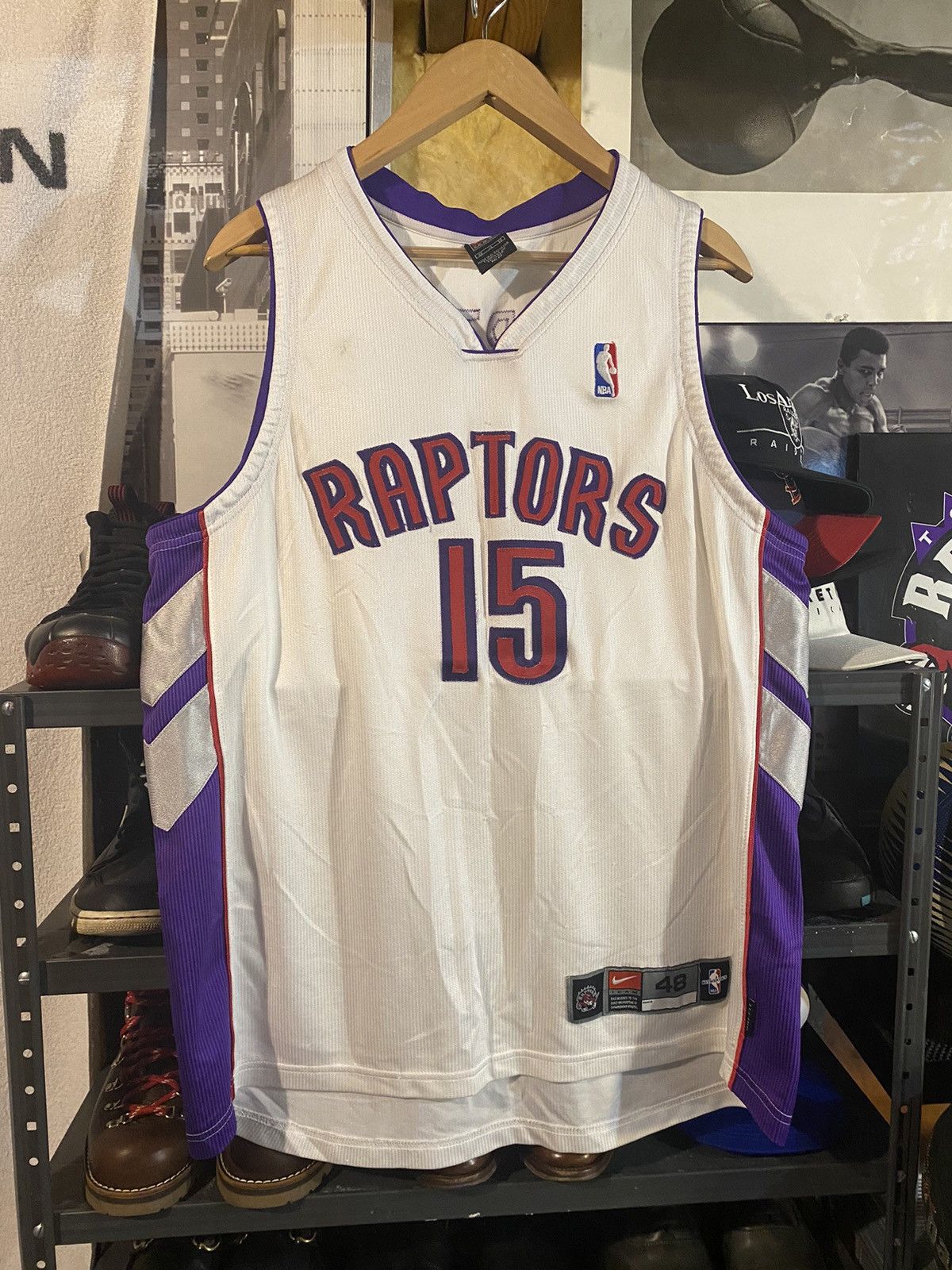 Us vince carter nba toronto raptors basketball jersey size outlet small