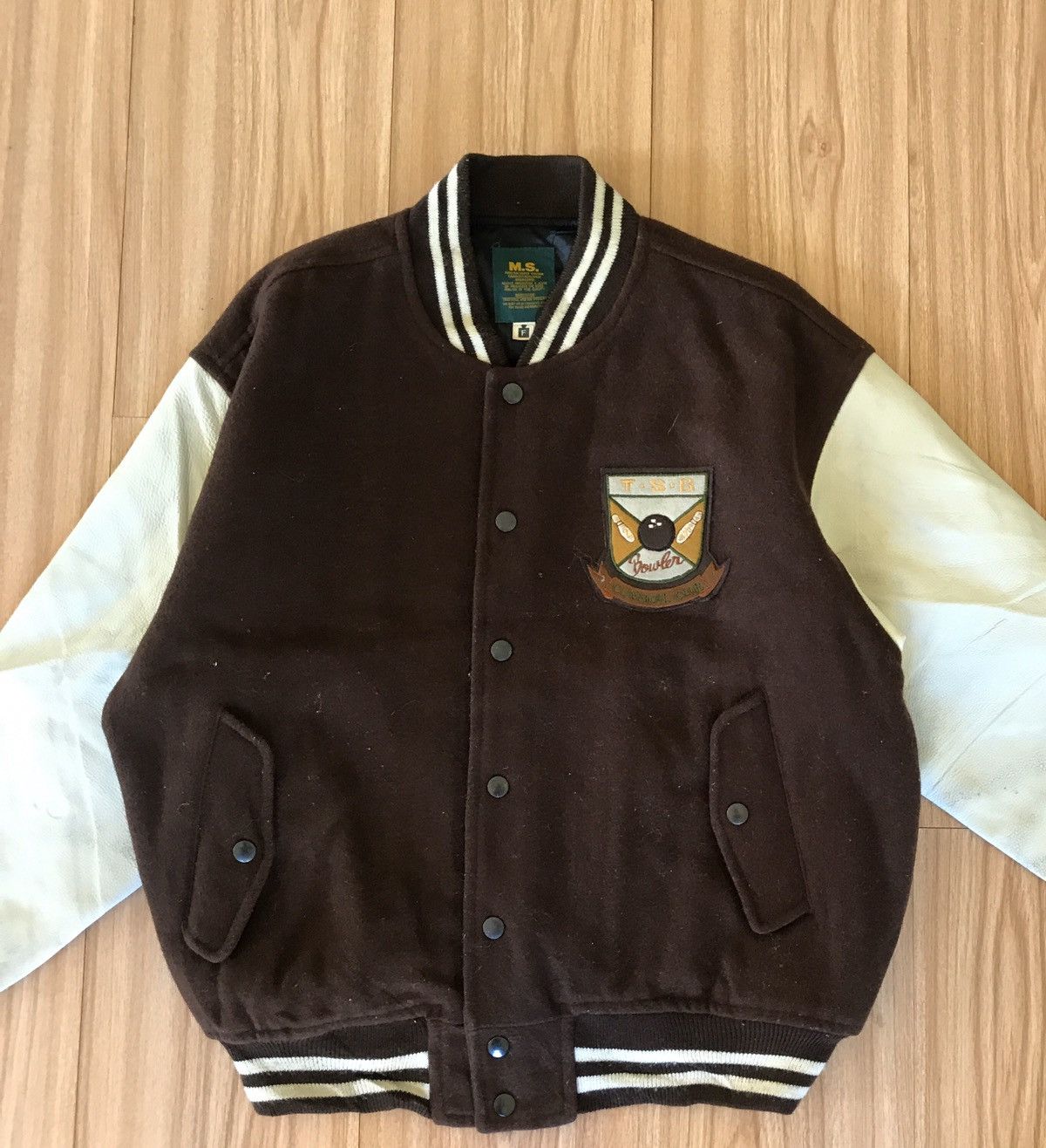 Japanese Brand 🔥TSB LEAGUE GAME VARSITY BOMBER JACKET Size US M / EU 48-50 / 2 - 6 Thumbnail
