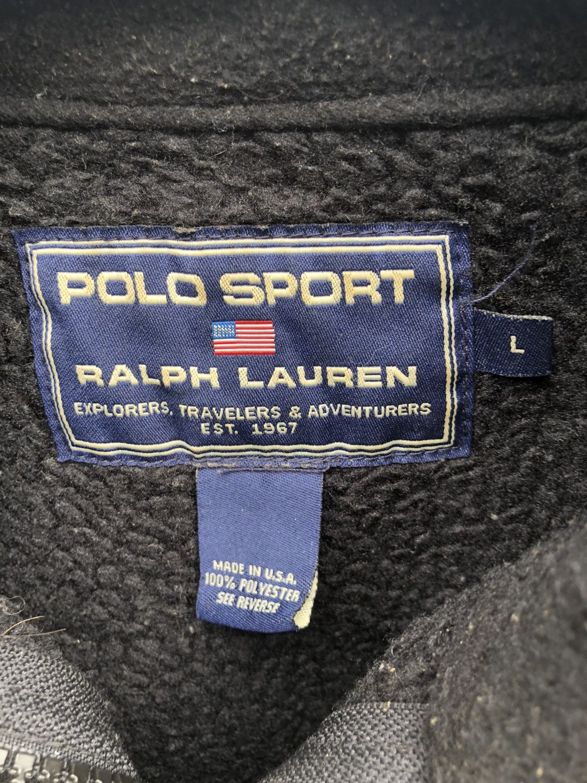 Polo Ralph Lauren Polo Sport By Ralph Lauren Fleece Jacket Size US L / EU 52-54 / 3 - 3 Thumbnail