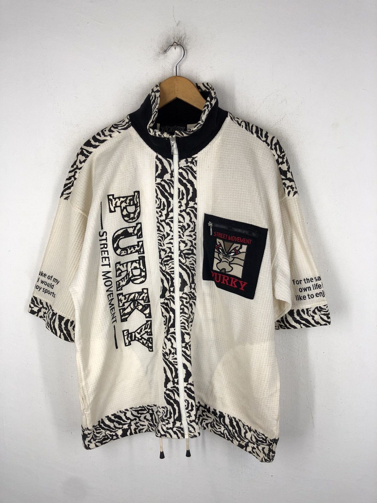Japanese Brand PURKY STREET MOVEMENT EMBROIDERY BIG LOGO Size US L / EU 52-54 / 3 - 2 Thumbnail