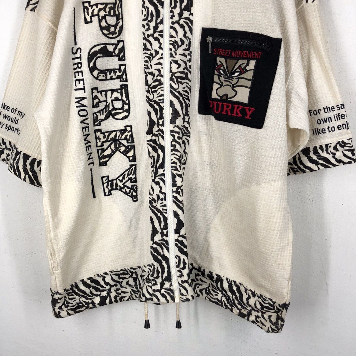 Japanese Brand PURKY STREET MOVEMENT EMBROIDERY BIG LOGO Size US L / EU 52-54 / 3 - 4 Thumbnail