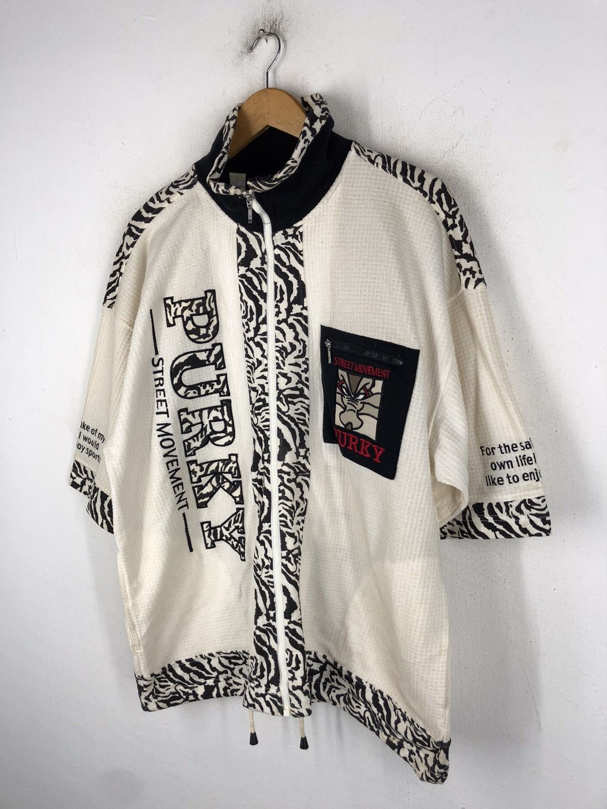 Japanese Brand PURKY STREET MOVEMENT EMBROIDERY BIG LOGO Size US L / EU 52-54 / 3 - 5 Thumbnail