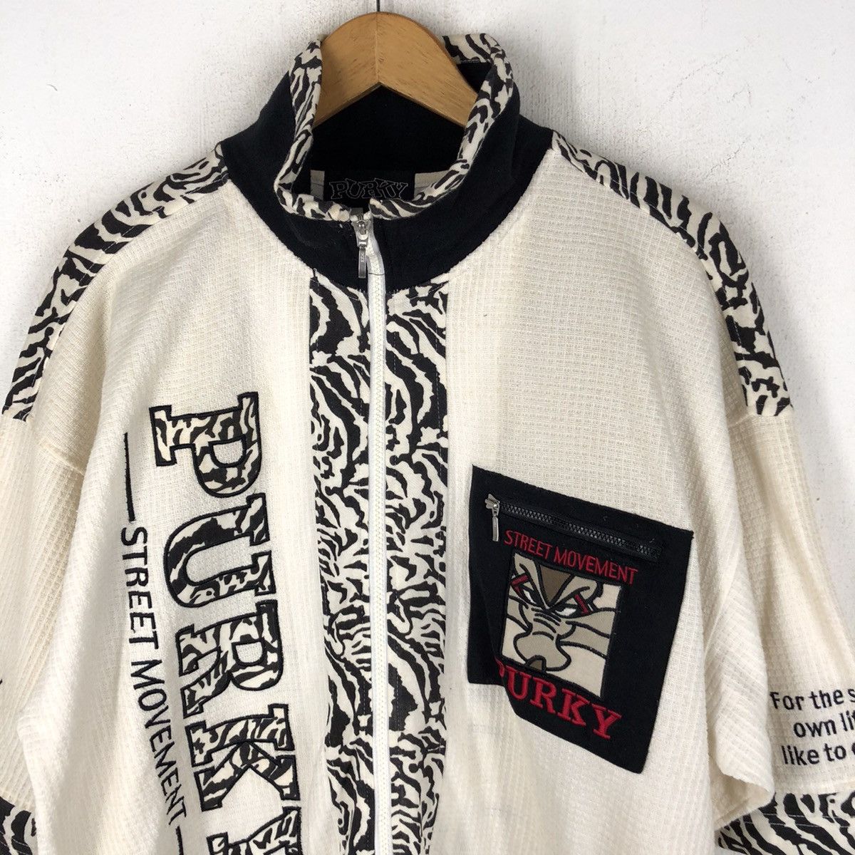 Japanese Brand PURKY STREET MOVEMENT EMBROIDERY BIG LOGO Size US L / EU 52-54 / 3 - 3 Thumbnail