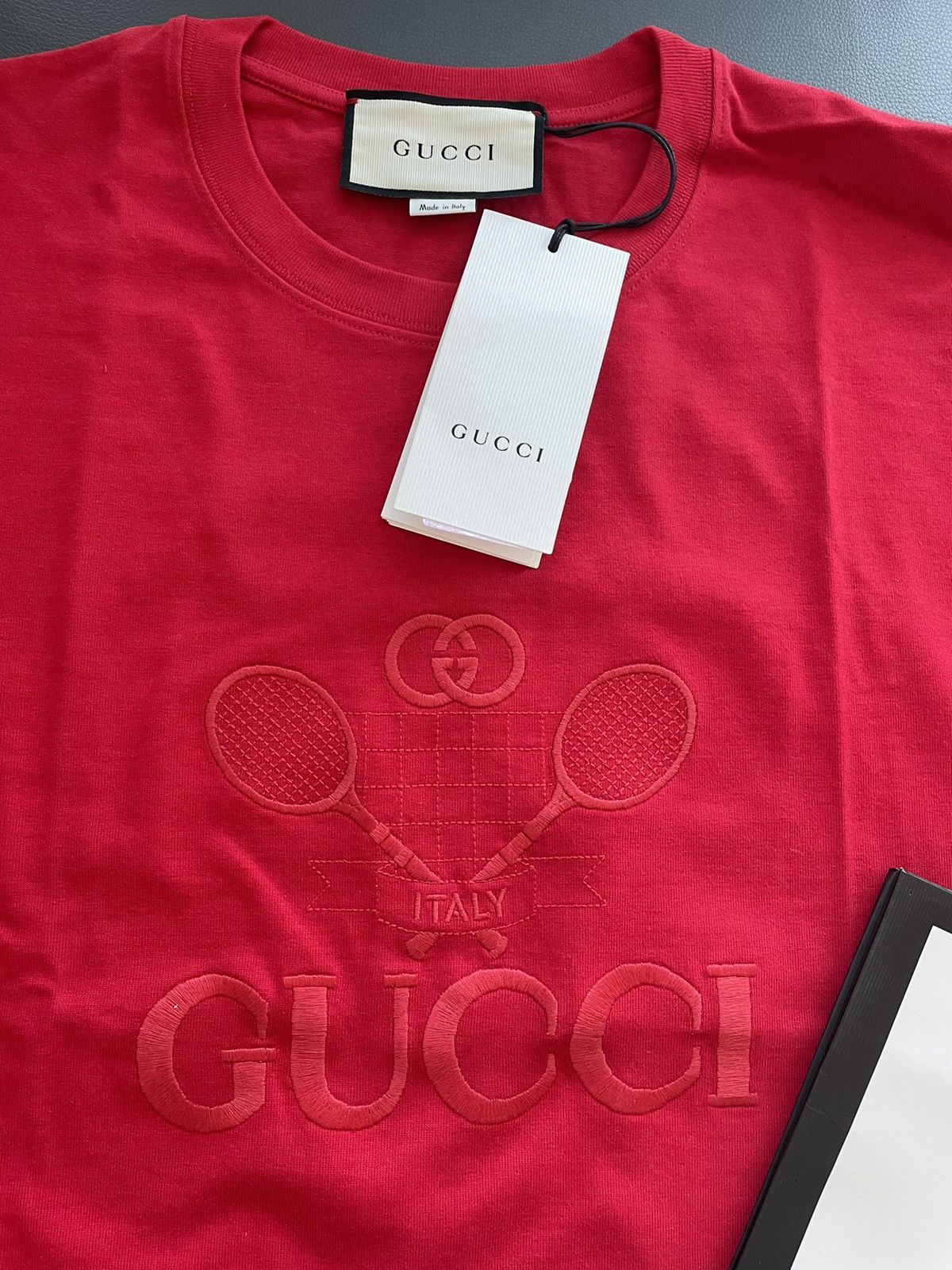 Gucci Rare Limited Edition Super Runway Tennis Embroidery Logo Tee Size US L / EU 52-54 / 3 - 19 Thumbnail