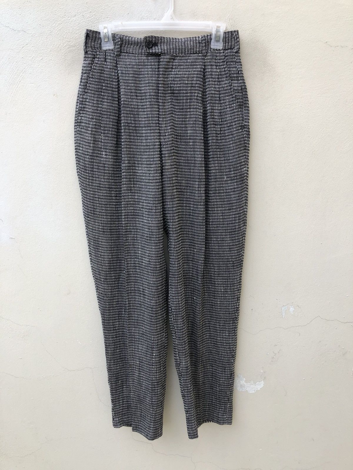 Comme des Garcons Homme Vintage 90s CDGH 100% Linen Psychedelic Trouser Pant Size US 28 / EU 44 - 6 Thumbnail