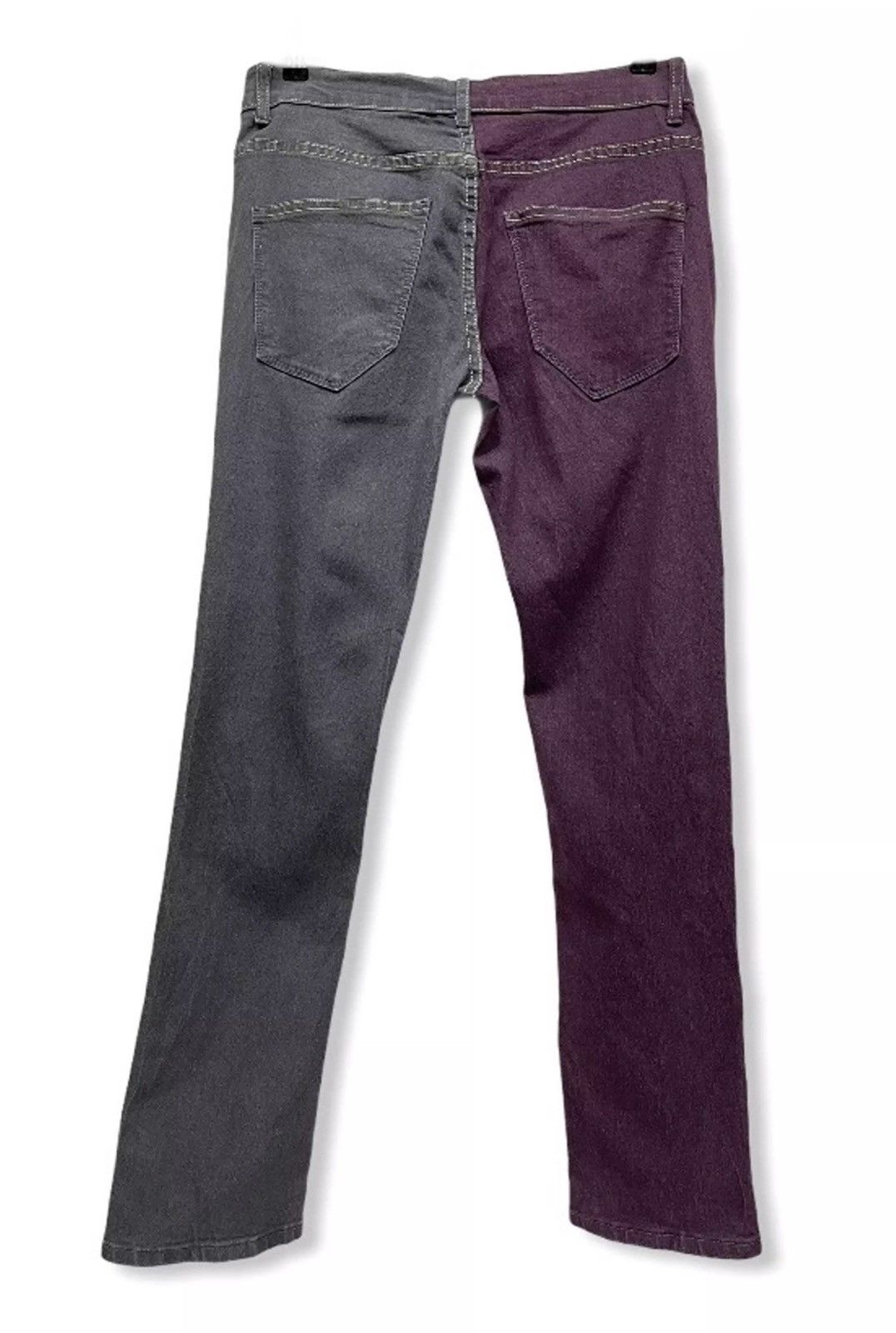 Japanese Brand × Vintage FIRE! TRASHBOX Punk Hybrid Split 2 Tone Number (N)ine Style Size US 31 - 2 Thumbnail