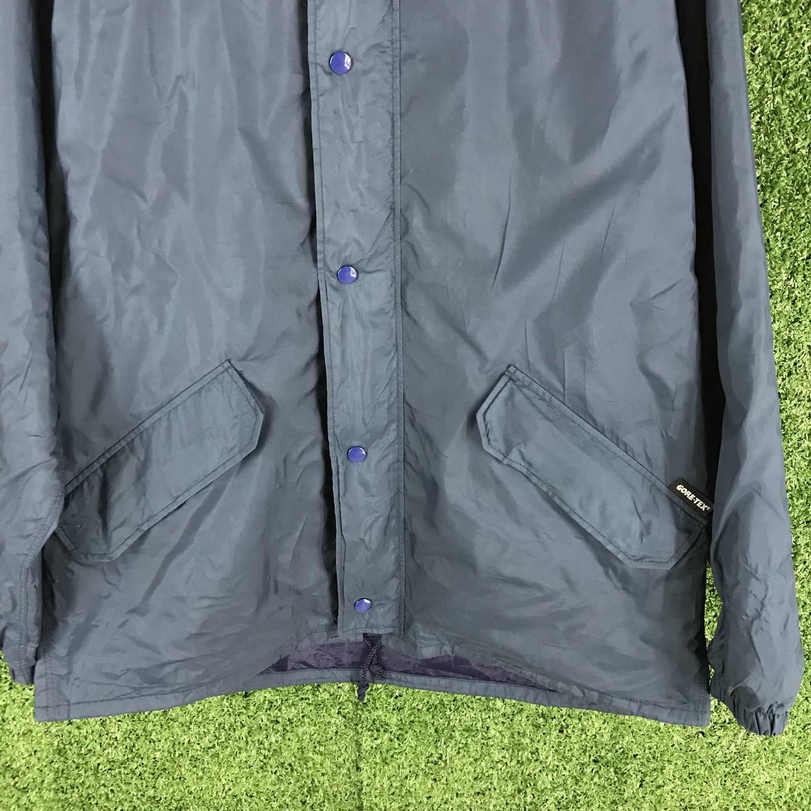 Goretex × Japanese Brand × Vintage 🔥💢 Vintage Goretex Hooded Light Jacket Size US L / EU 52-54 / 3 - 5 Thumbnail