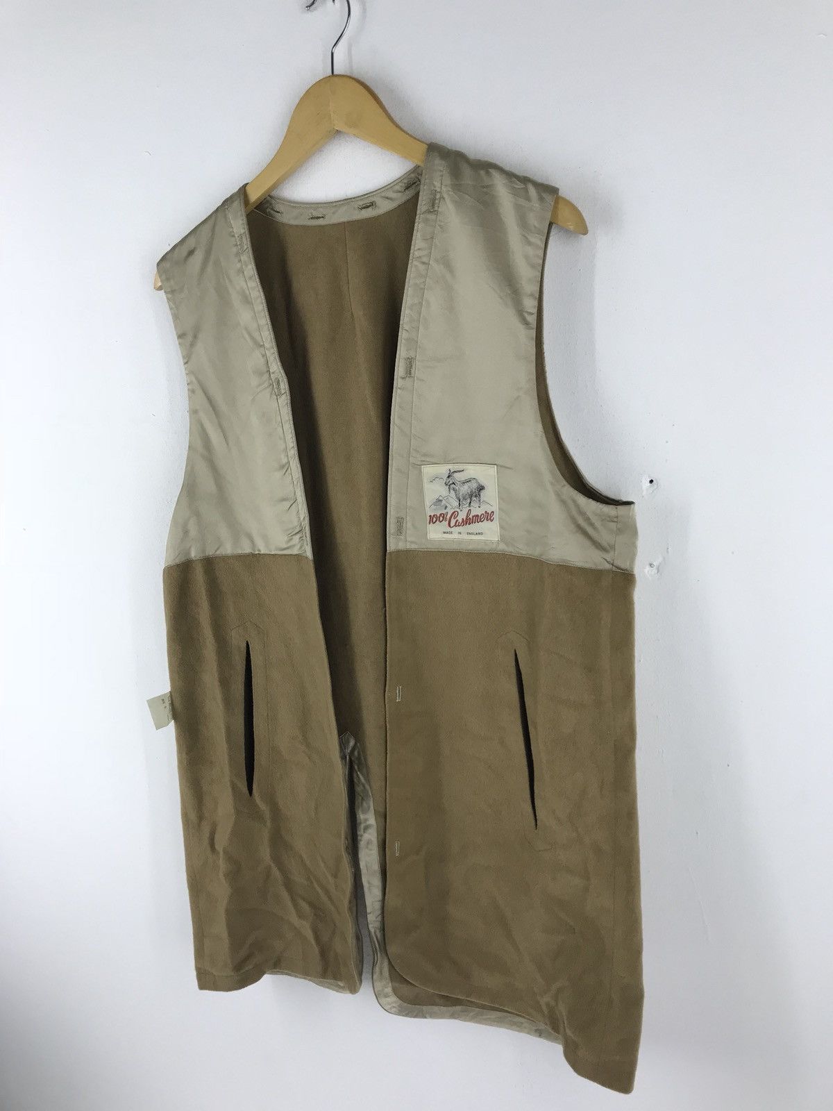 Autumn Cashmere Brown 100% Cashmere Lining Made In England Size US M / EU 48-50 / 2 - 2 Thumbnail