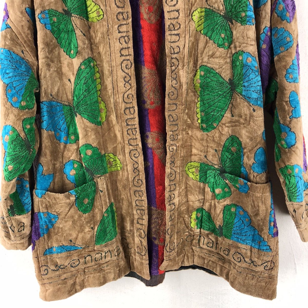 Designer × Japanese Brand 🔥NANA YOKOHAMA BUTTERFLY OVERPRINT TOWEL FABRIC NICE DESIG Size US M / EU 48-50 / 2 - 6 Thumbnail