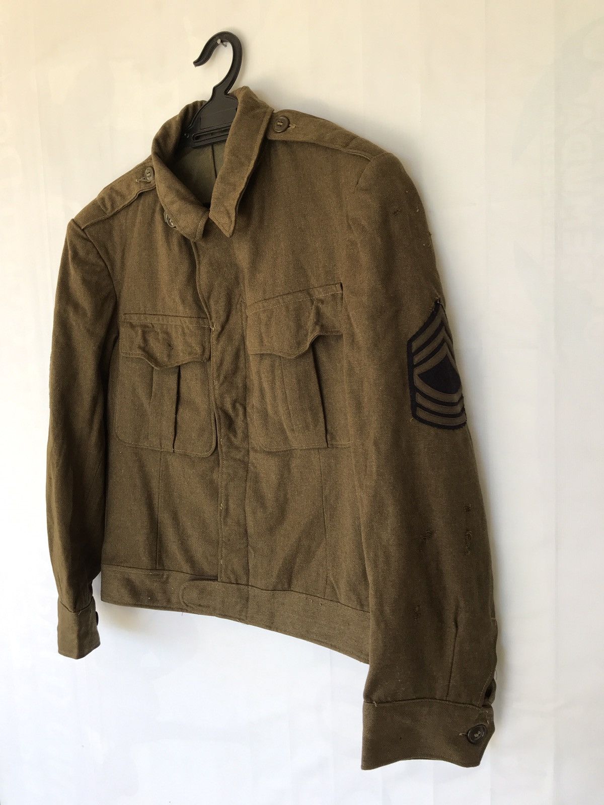 Vintage 🔊🔥FINAL DROP🔥RARE VINTAGE 40s WWII US ARMY WOOL JACKET Size US M / EU 48-50 / 2 - 4 Thumbnail