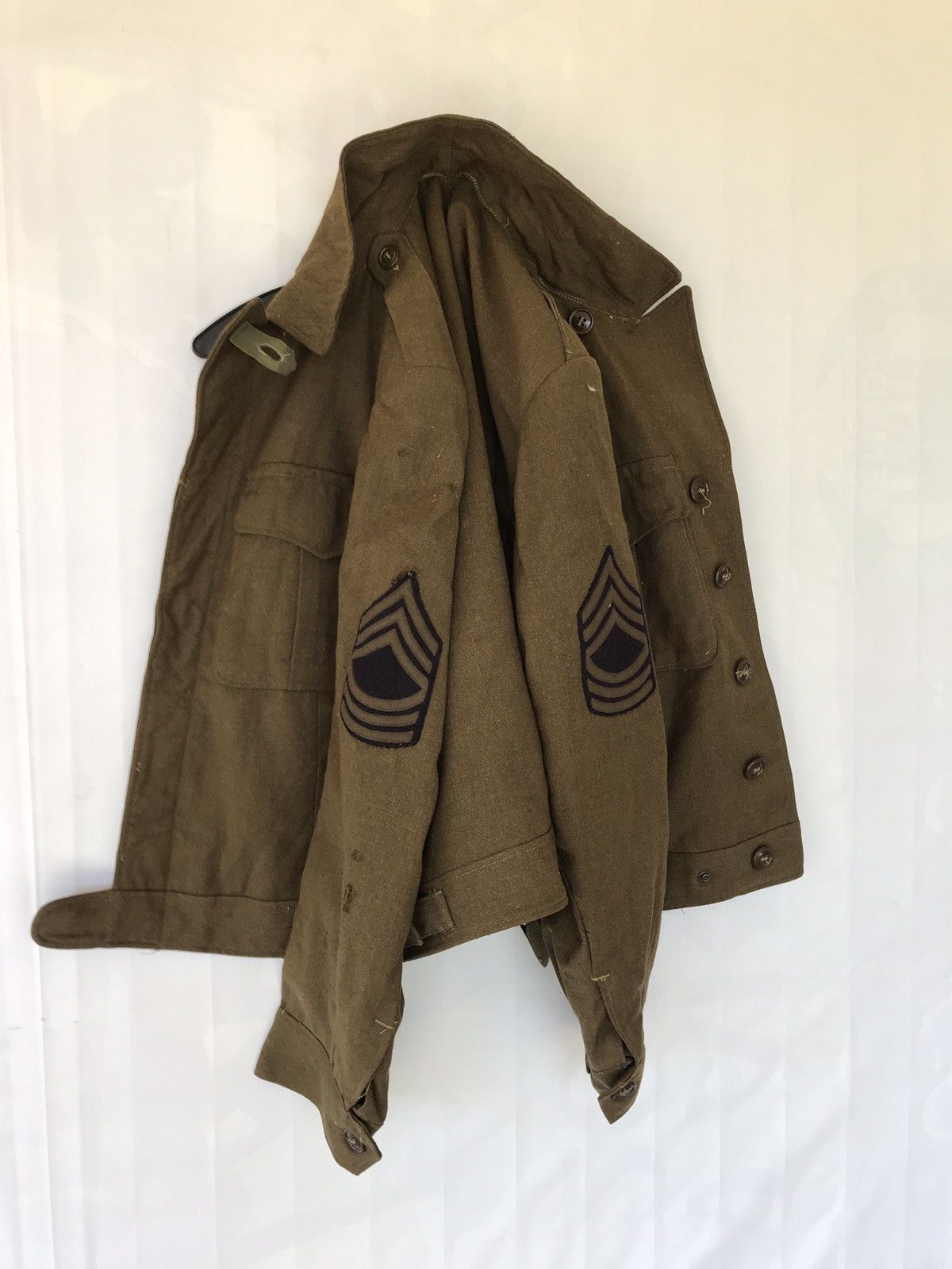 Vintage 🔊🔥FINAL DROP🔥RARE VINTAGE 40s WWII US ARMY WOOL JACKET Size US M / EU 48-50 / 2 - 2 Thumbnail