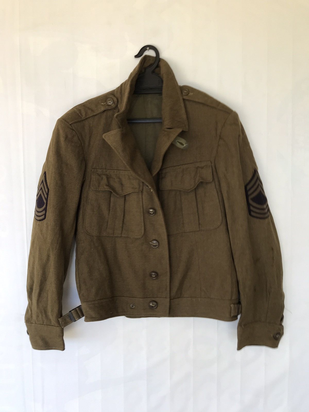 Vintage 🔊🔥FINAL DROP🔥RARE VINTAGE 40s WWII US ARMY WOOL JACKET Size US M / EU 48-50 / 2 - 6 Thumbnail