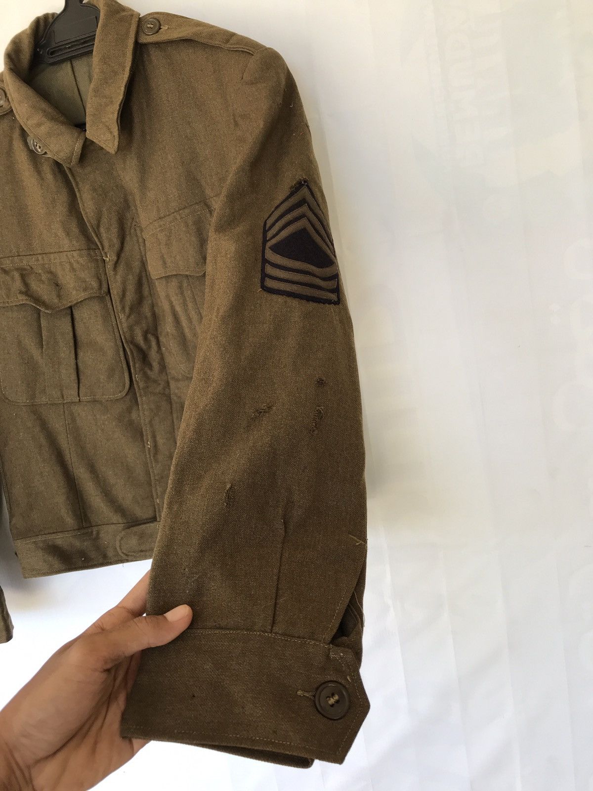 Vintage 🔊🔥FINAL DROP🔥RARE VINTAGE 40s WWII US ARMY WOOL JACKET Size US M / EU 48-50 / 2 - 10 Thumbnail