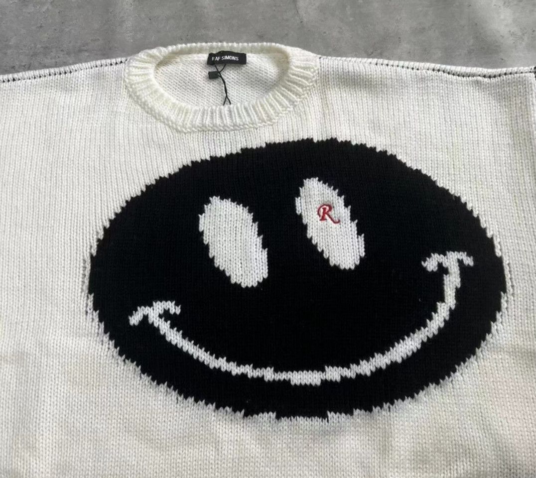 Raf Simons Raf Simons 20SS Smiling Face Sweater Size US M / EU 48-50 / 2 - 4 Thumbnail