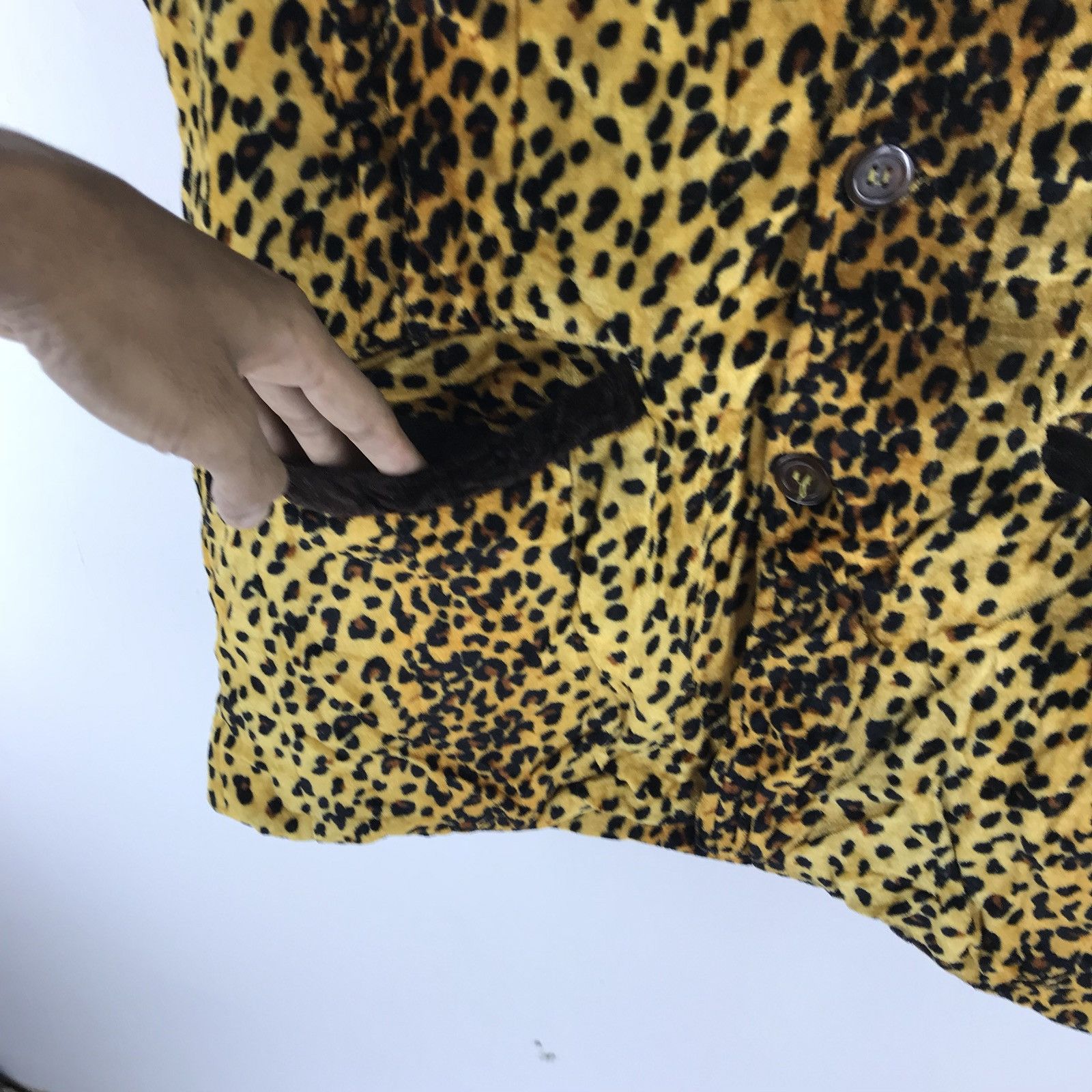 Japanese Brand 🔔 🔥 ❗️FINAL DROP ❗️🔥 💢Leopart Velvet Vest Jacket Size US L / EU 52-54 / 3 - 6 Thumbnail