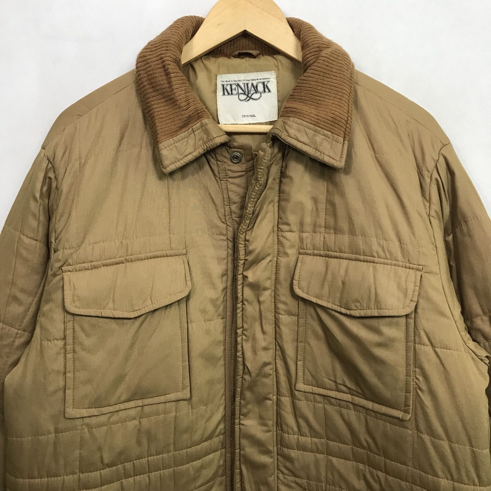 Japanese Brand Kenjack Down Quilted Jacket Made In Japan Size US L / EU 52-54 / 3 - 4 Thumbnail