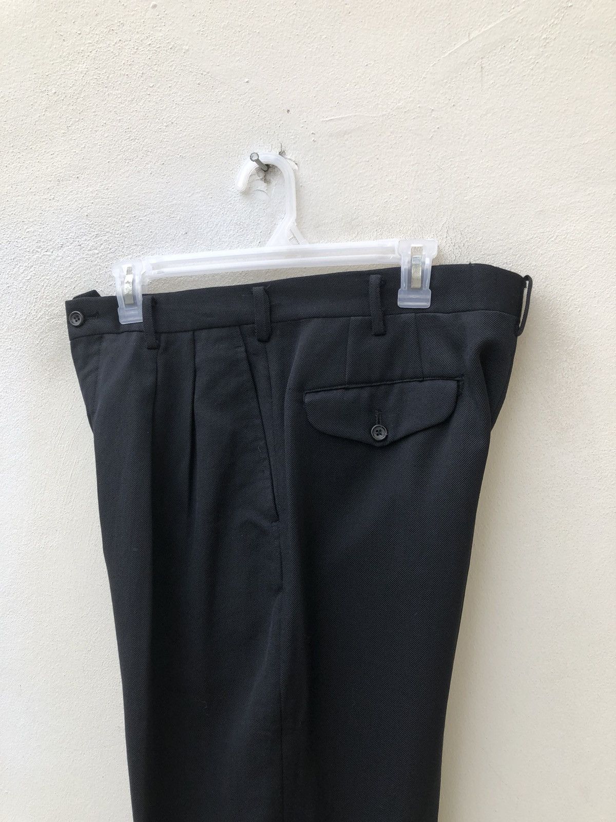 Comme des Garcons Homme × Vintage RARE!!! Vintage 1988 CDGH AD1988 Black Wool Trouser Pant Size US 32 / EU 48 - 19 Thumbnail