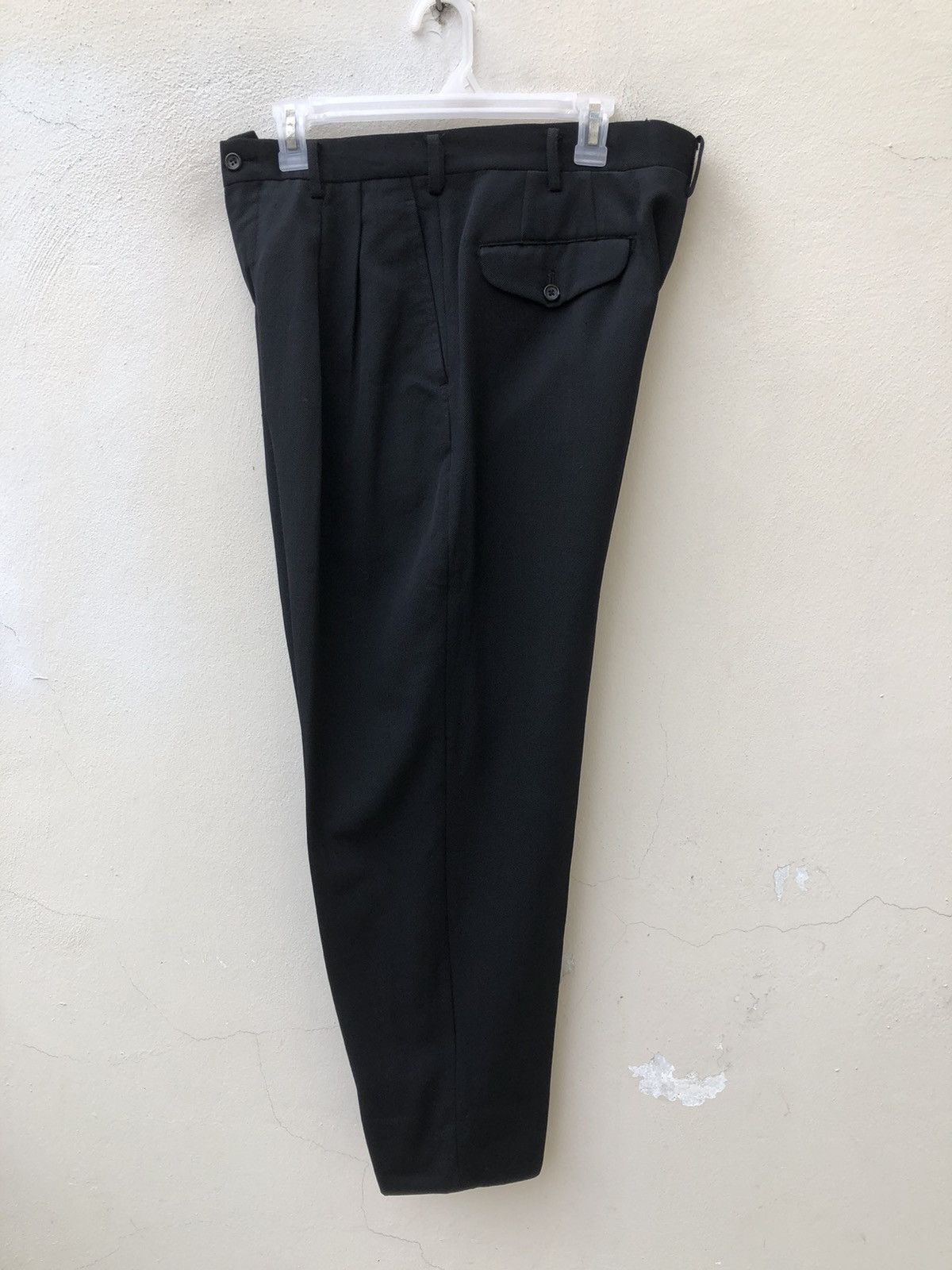 Comme des Garcons Homme × Vintage RARE!!! Vintage 1988 CDGH AD1988 Black Wool Trouser Pant Size US 32 / EU 48 - 18 Thumbnail