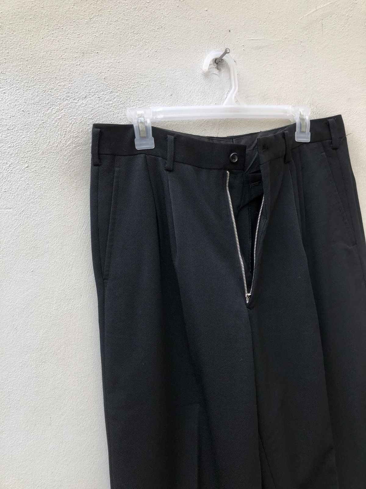 Comme des Garcons Homme × Vintage RARE!!! Vintage 1988 CDGH AD1988 Black Wool Trouser Pant Size US 32 / EU 48 - 5 Thumbnail