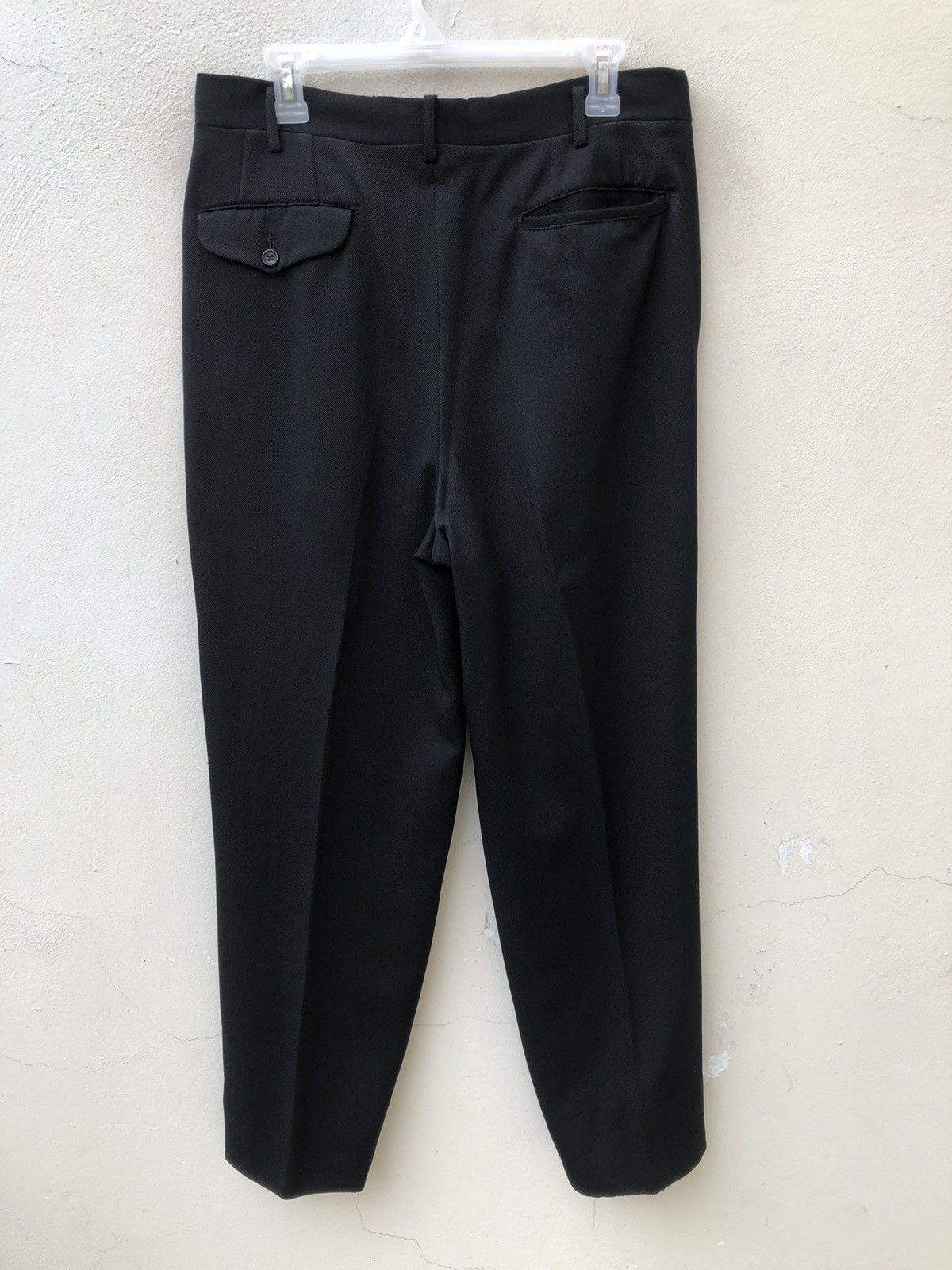 Comme des Garcons Homme × Vintage RARE!!! Vintage 1988 CDGH AD1988 Black Wool Trouser Pant Size US 32 / EU 48 - 13 Thumbnail