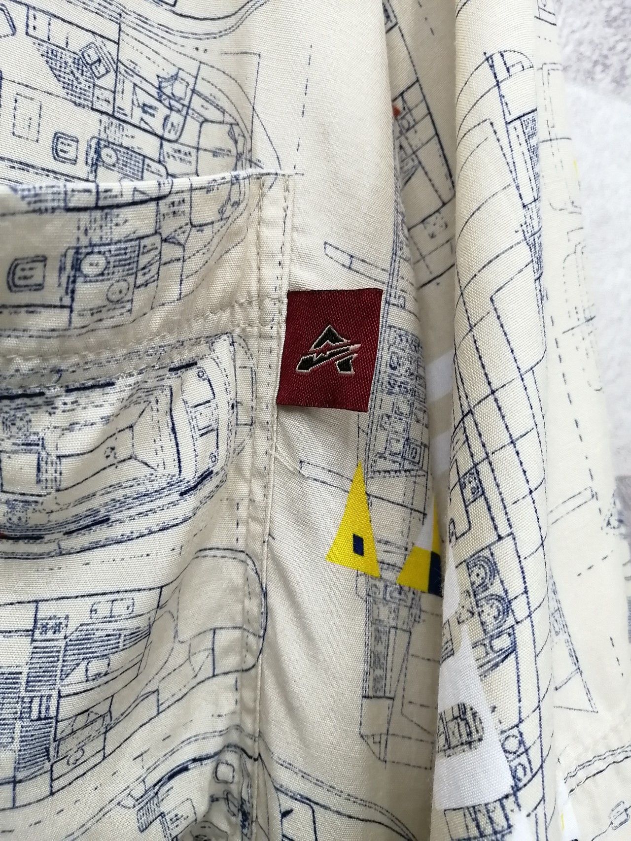 Avirex 💥RARE💥AVIREX Model Boat Plans RAYON Shirt Size US XXL / EU 58 / 5 - 6 Thumbnail
