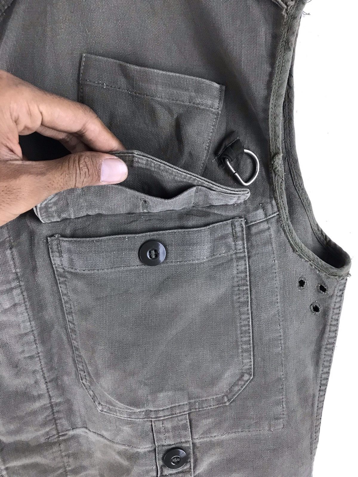 Vintage Vest air force utility pocket parachute indigo jacket Size US L / EU 52-54 / 3 - 12 Thumbnail