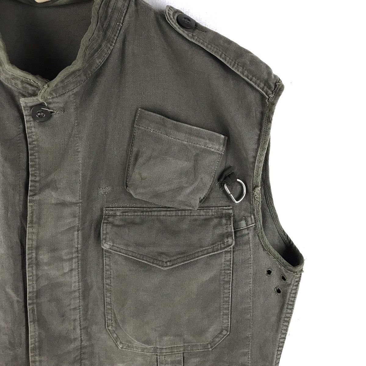 Vintage Vest air force utility pocket parachute indigo jacket Size US L / EU 52-54 / 3 - 6 Thumbnail