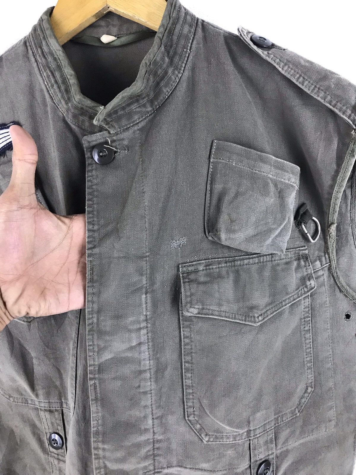 Vintage Vest air force utility pocket parachute indigo jacket Size US L / EU 52-54 / 3 - 11 Thumbnail