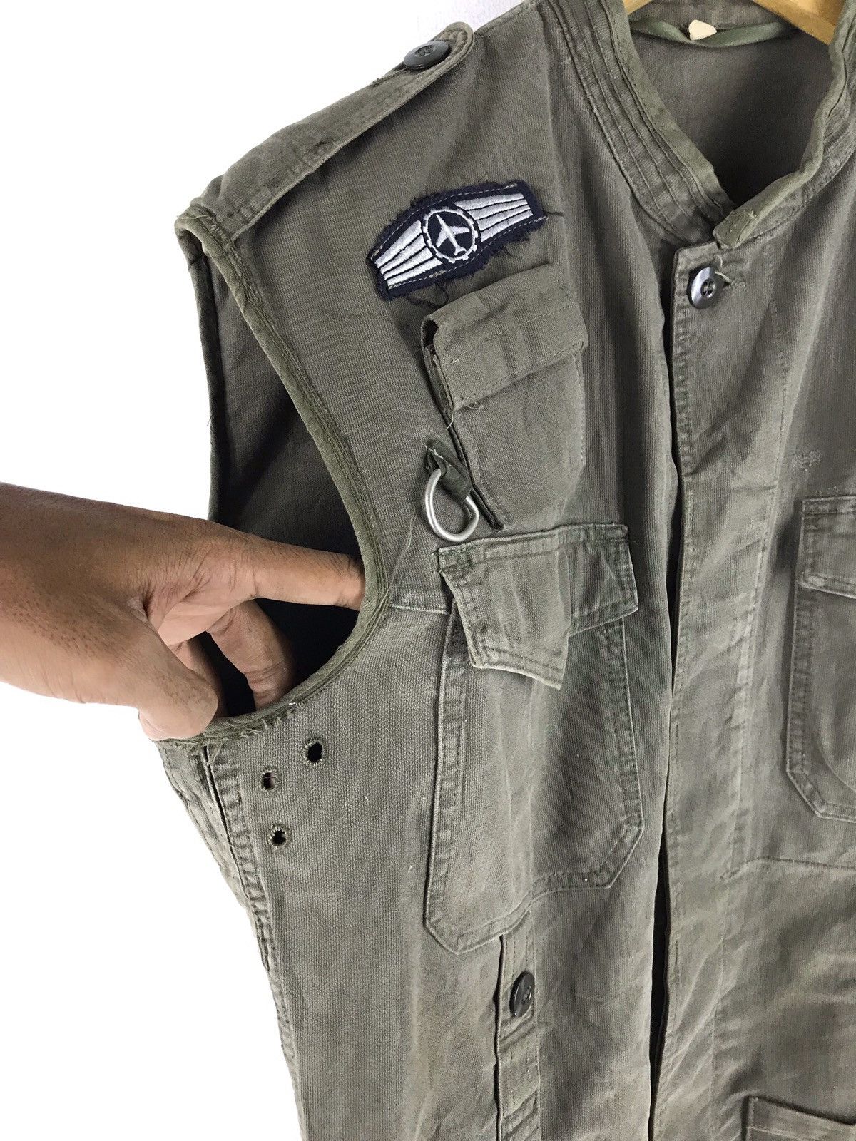 Vintage Vest air force utility pocket parachute indigo jacket Size US L / EU 52-54 / 3 - 8 Thumbnail