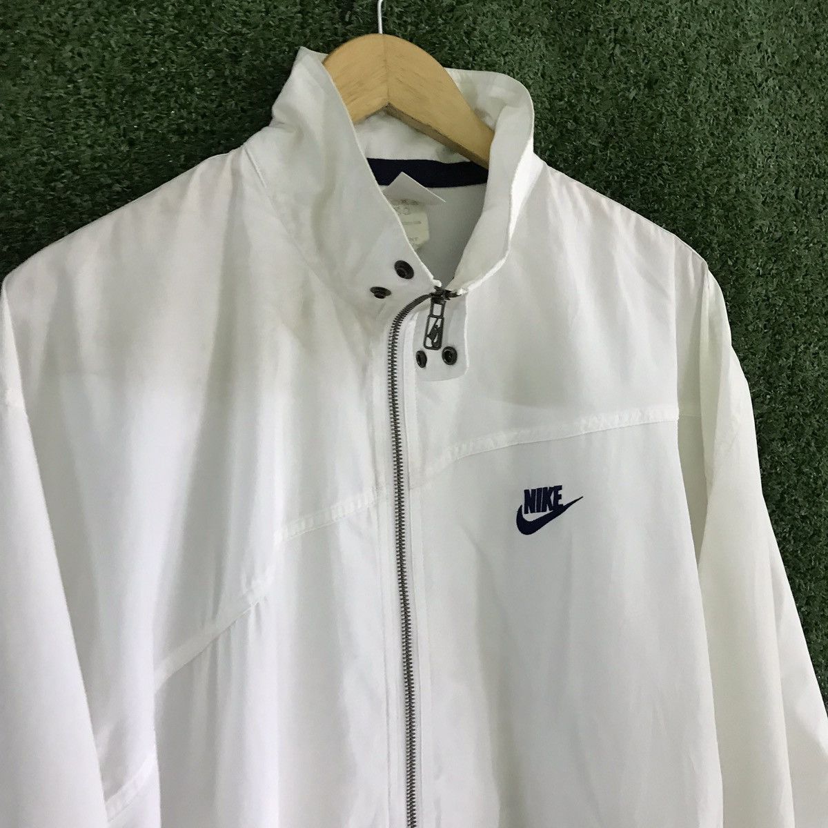 Nike × Vintage Vintage 90s Nike white Jacket Size US L / EU 52-54 / 3 - 4 Thumbnail