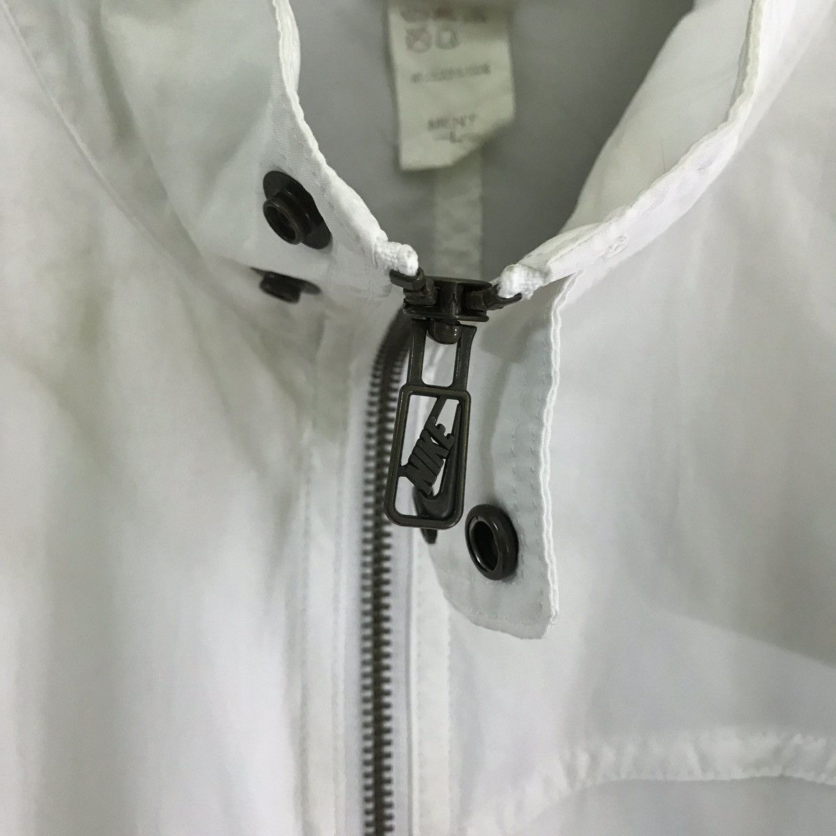 Nike × Vintage Vintage 90s Nike white Jacket Size US L / EU 52-54 / 3 - 8 Thumbnail