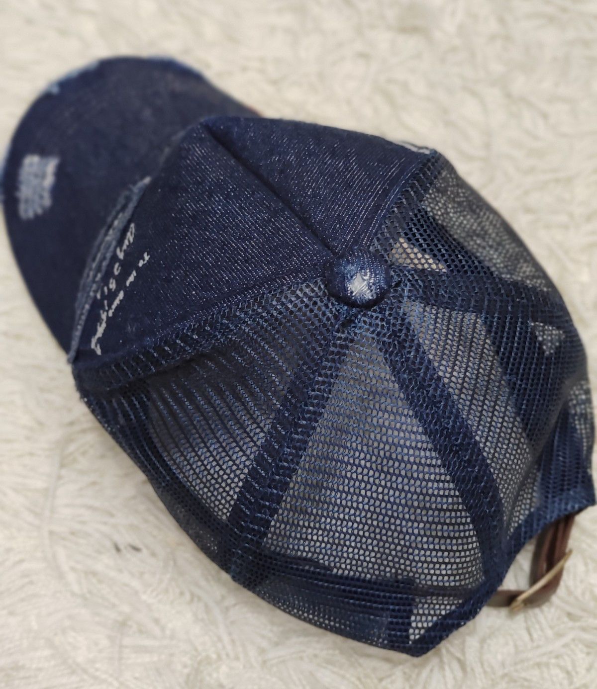 Avirex 🔥AVIREX Distressed Denim Trucker Hat Kapital Style Size ONE SIZE - 9 Thumbnail