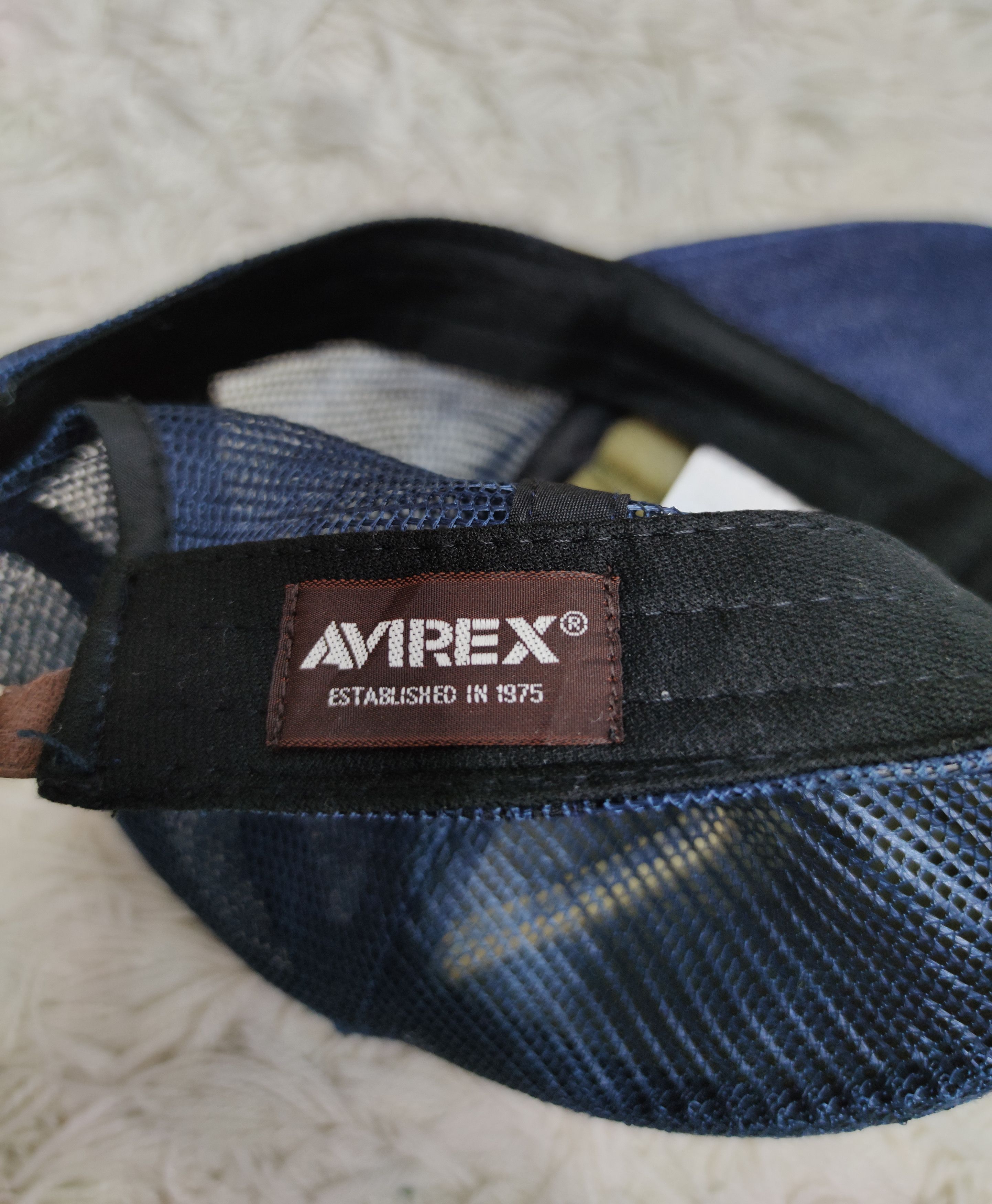 Avirex 🔥AVIREX Distressed Denim Trucker Hat Kapital Style Size ONE SIZE - 12 Thumbnail