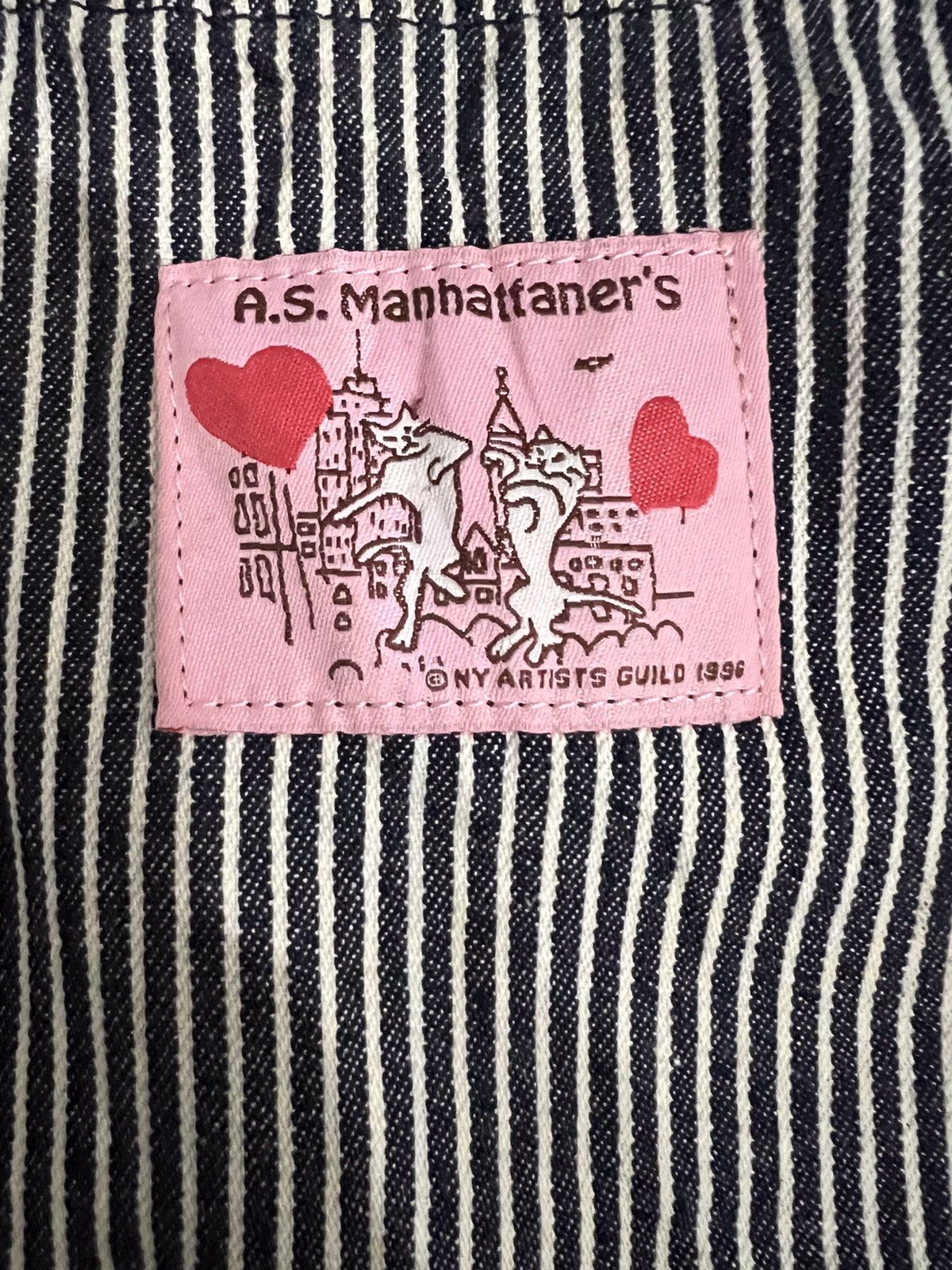 Vintage Manhattaners Stripe Design ToteBag Size ONE SIZE - 6 Thumbnail