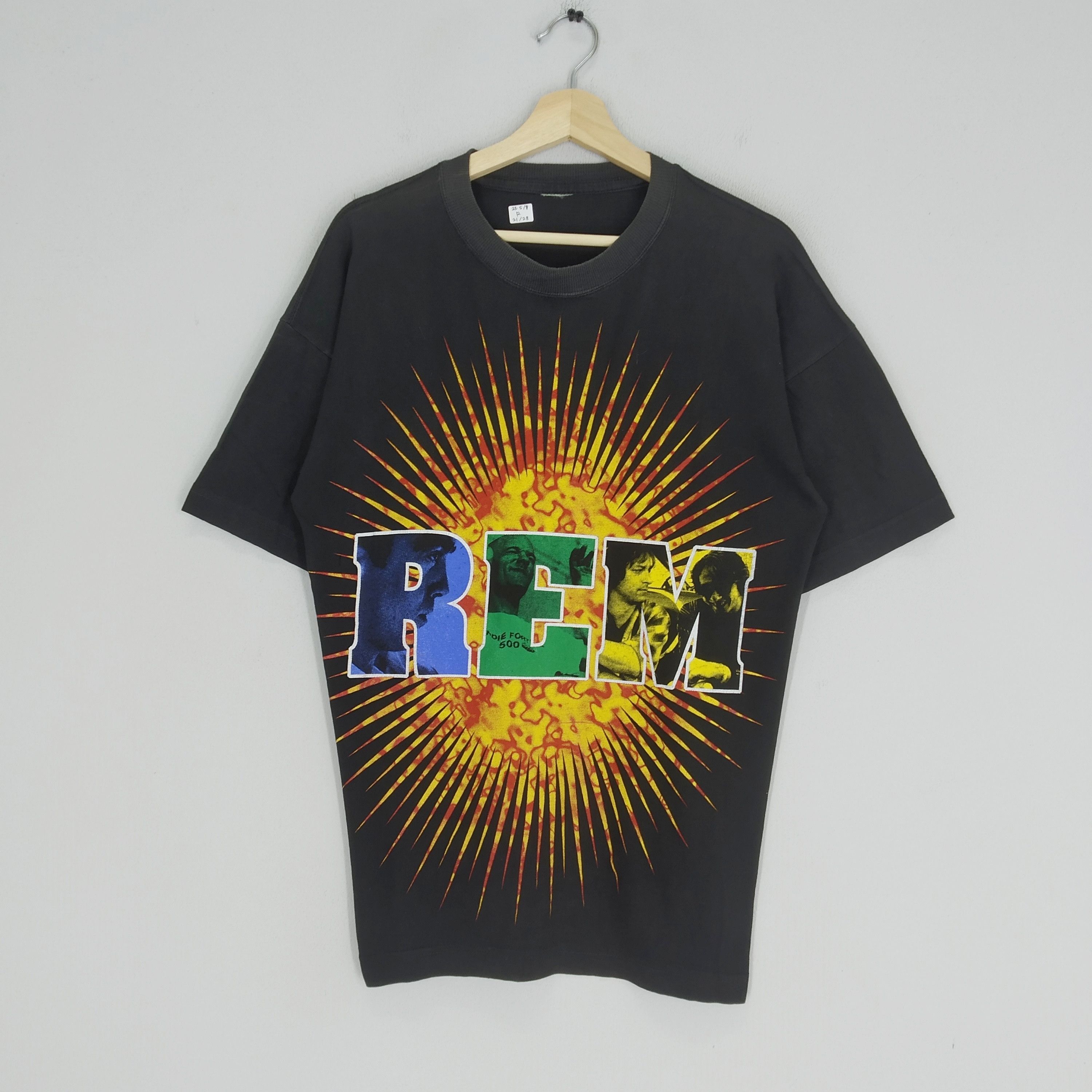 Band Tees Vintage 90s REM American Alternative Rock Band Overprinted Size US L / EU 52-54 / 3 - 2 Thumbnail