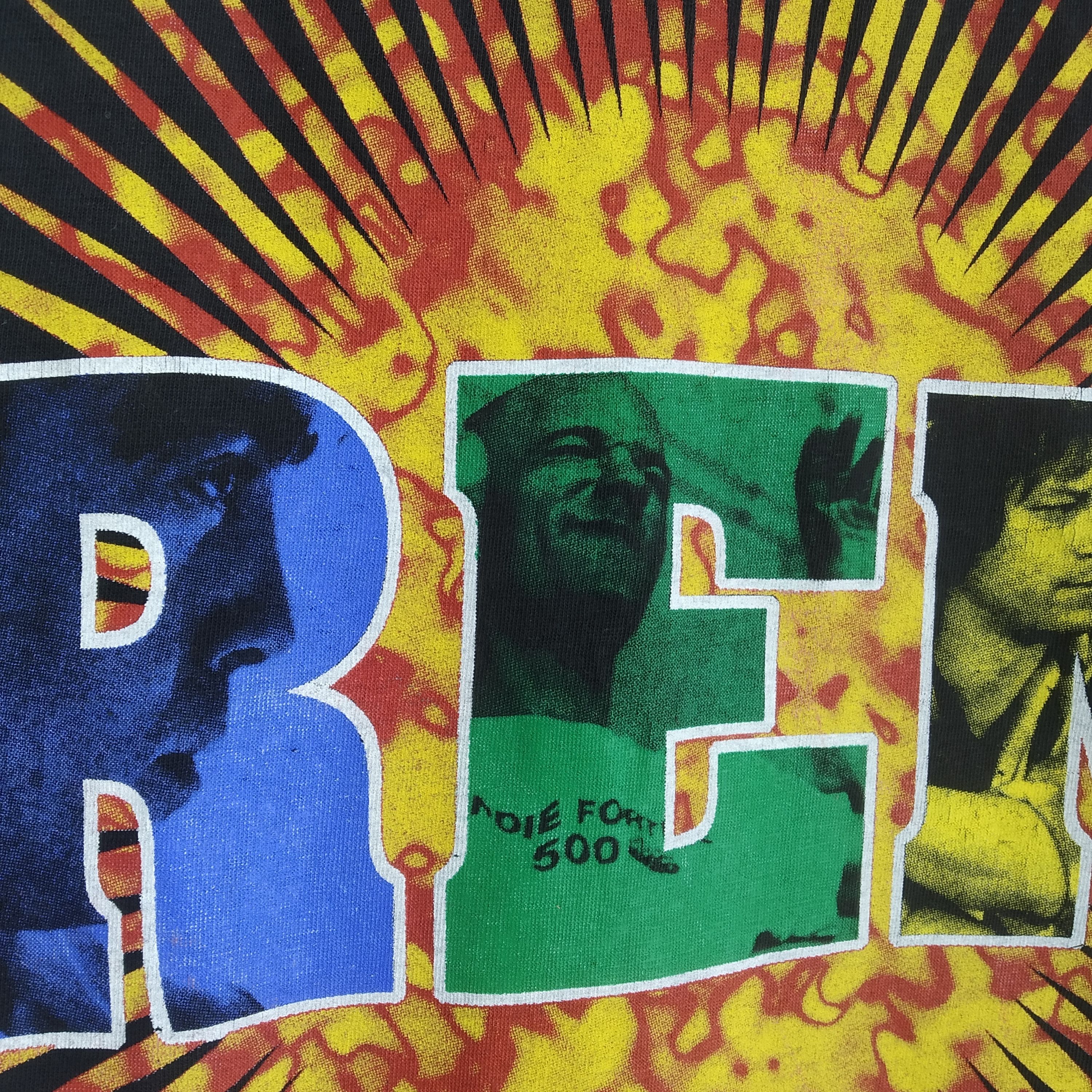 Band Tees Vintage 90s REM American Alternative Rock Band Overprinted Size US L / EU 52-54 / 3 - 6 Thumbnail