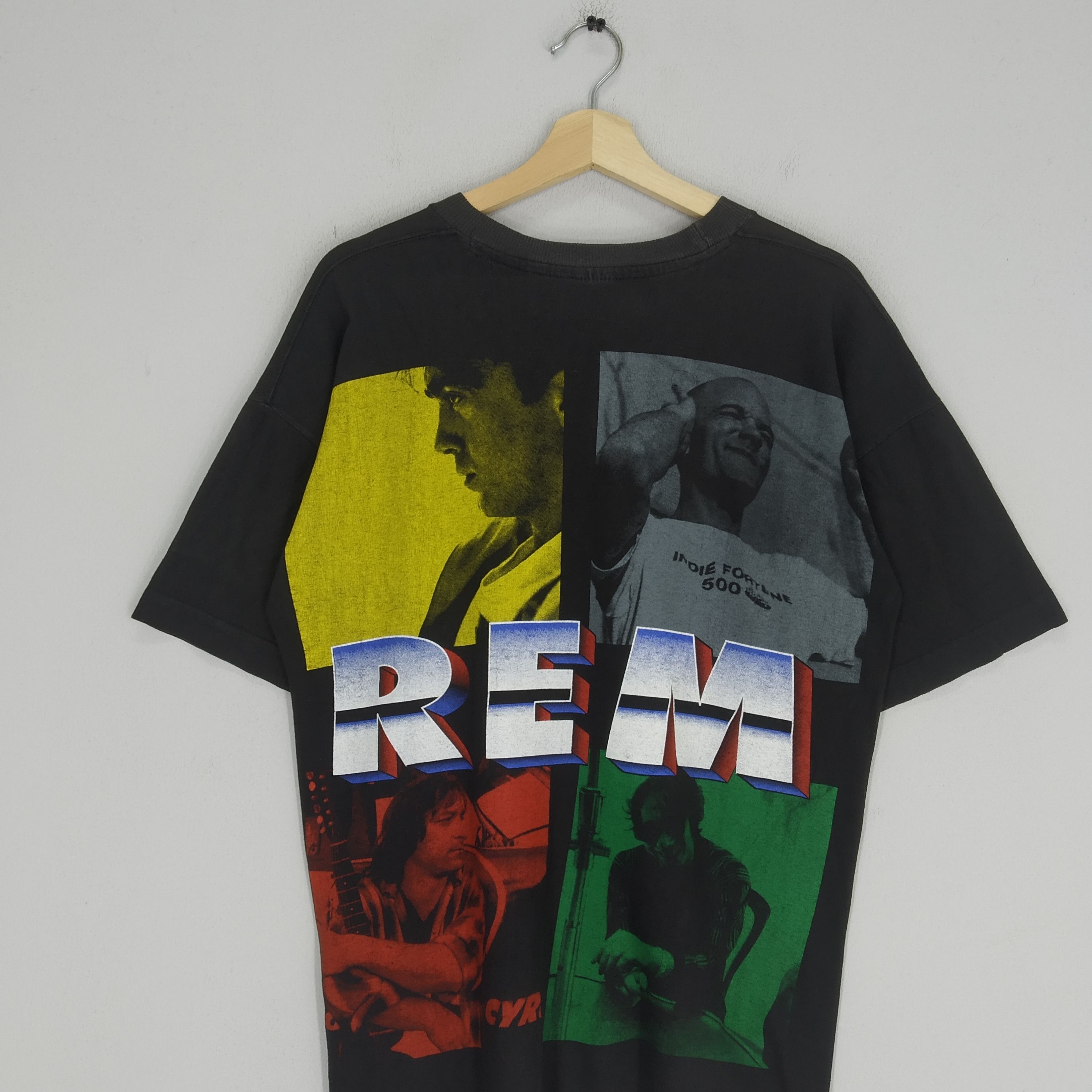 Band Tees Vintage 90s REM American Alternative Rock Band Overprinted Size US L / EU 52-54 / 3 - 4 Thumbnail