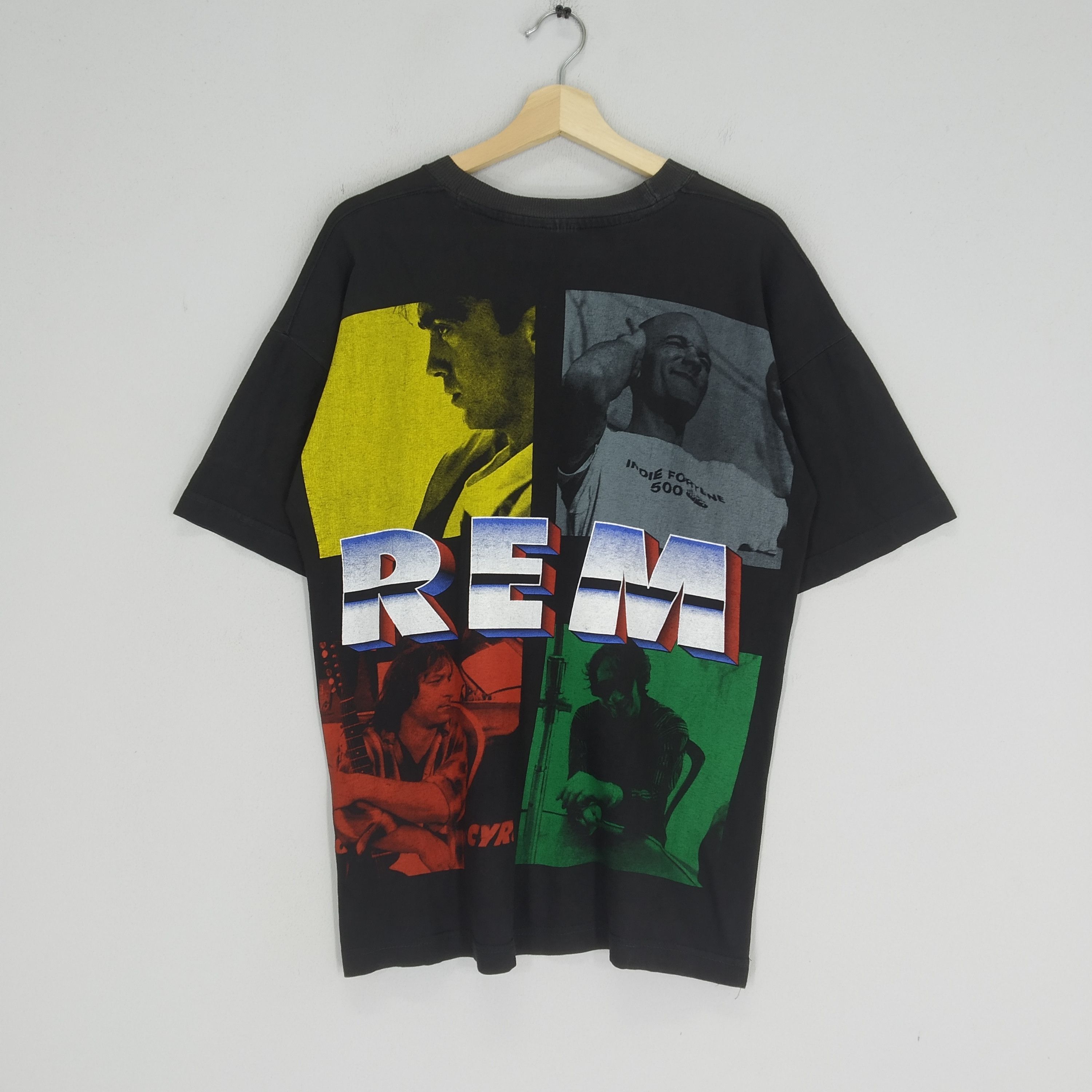 Band Tees Vintage 90s REM American Alternative Rock Band Overprinted Size US L / EU 52-54 / 3 - 1 Thumbnail