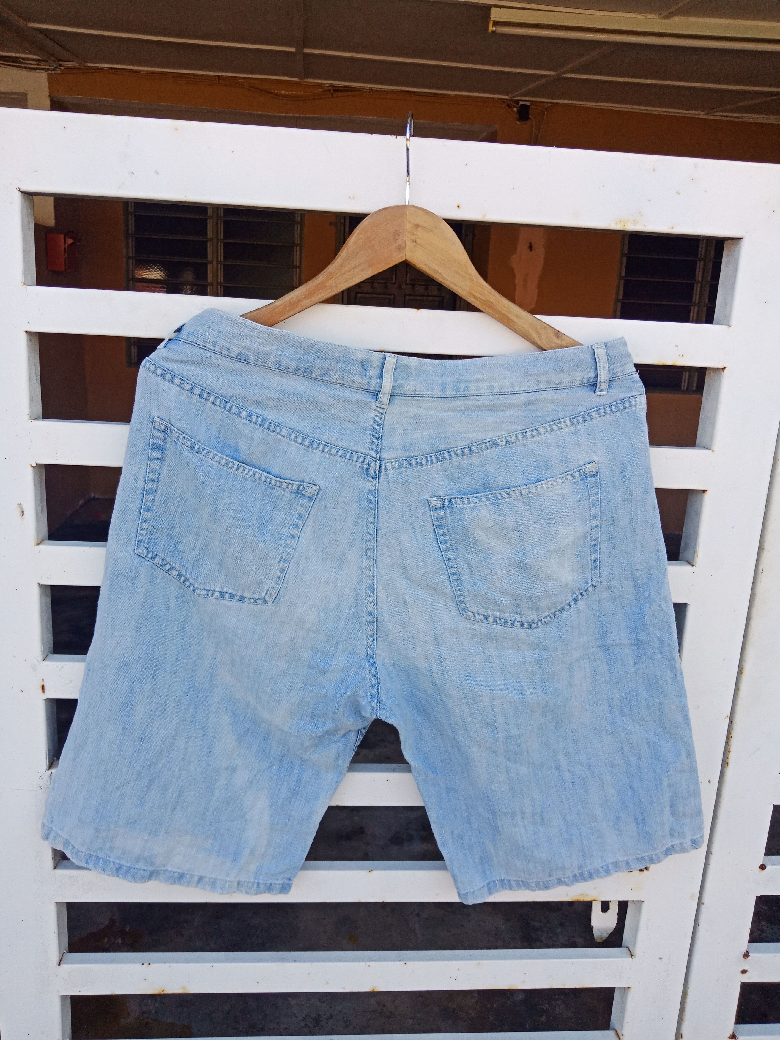 A.P.C. × KMRii × Seditionaries A.P.C Short Blue Denim Pants Size US 34 / EU 50 - 2 Thumbnail