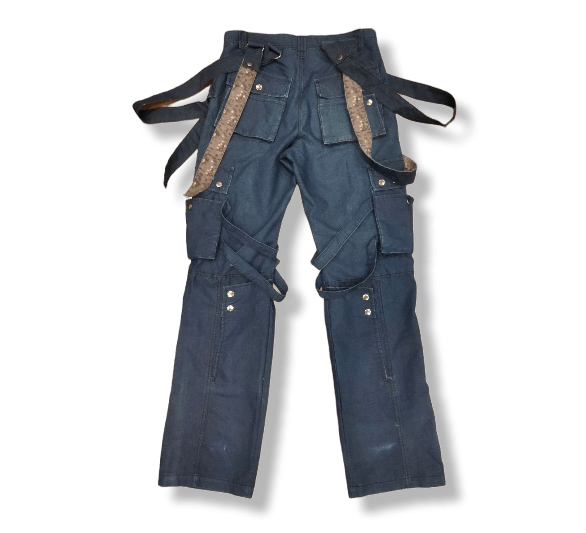Japanese Brand Rain King Of The Street Bondage Pants Size US 29 - 2 Thumbnail