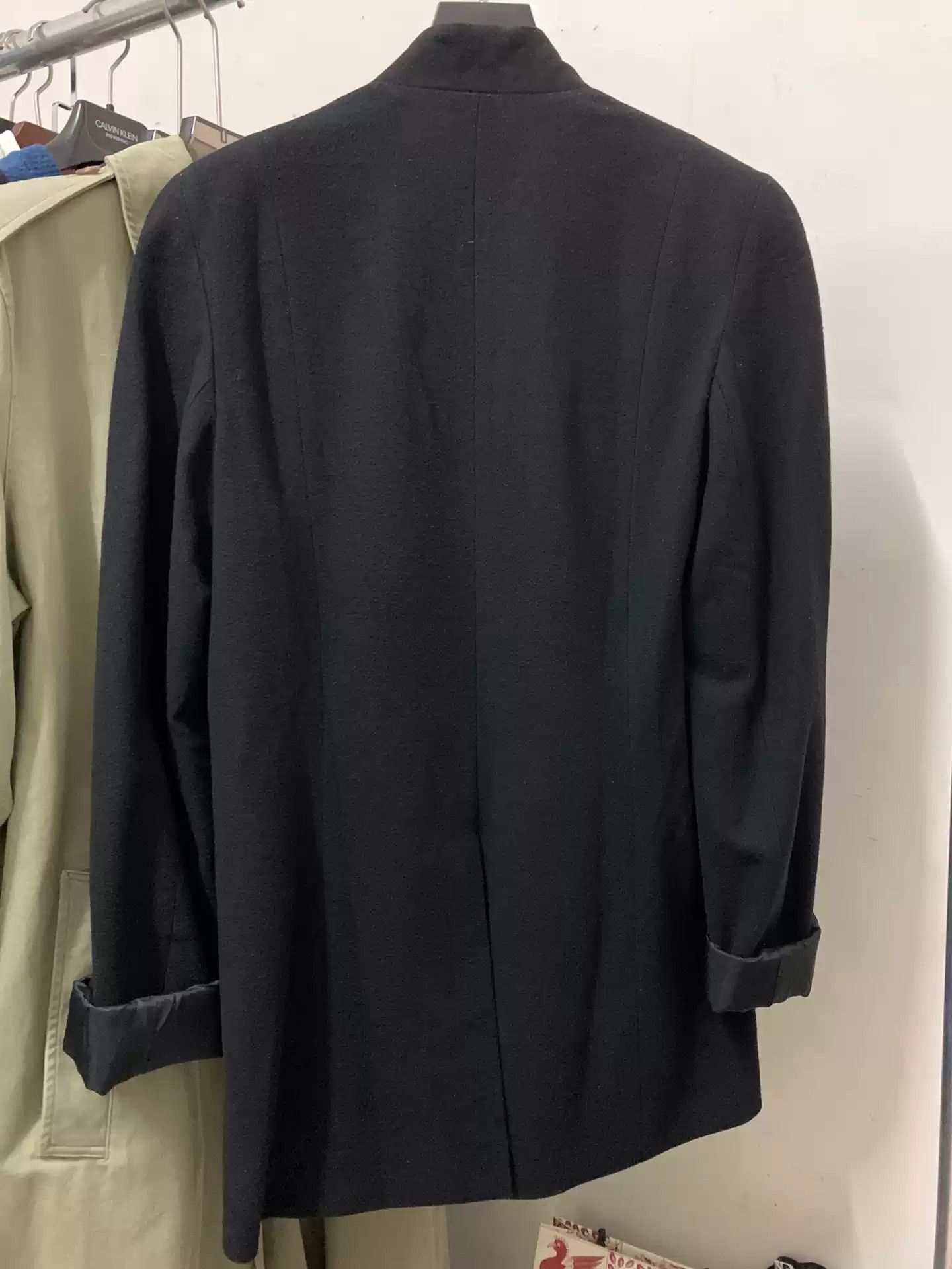 Maison Margiela AW10 SHOW PERIOD WOOL COLLARLESS KIMONO COAT Size US M / EU 48-50 / 2 - 2 Thumbnail