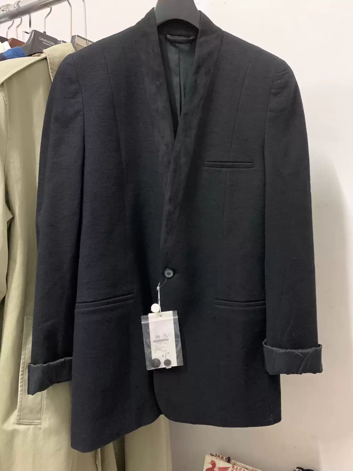Maison Margiela AW10 SHOW PERIOD WOOL COLLARLESS KIMONO COAT Size US M / EU 48-50 / 2 - 1 Thumbnail